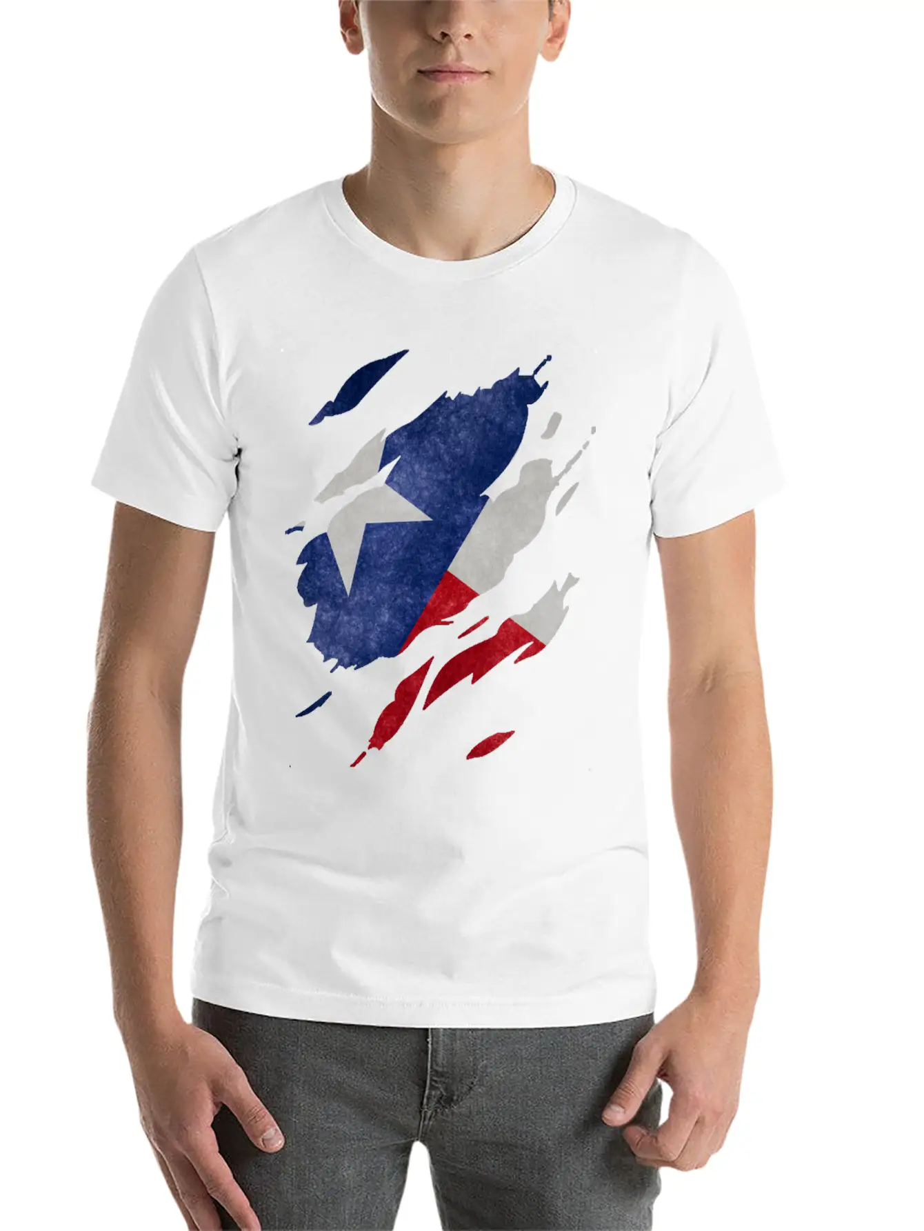 Texas Flag Visible Unisex Casual T-Shirt ��� Clean Design For Daily Comfort