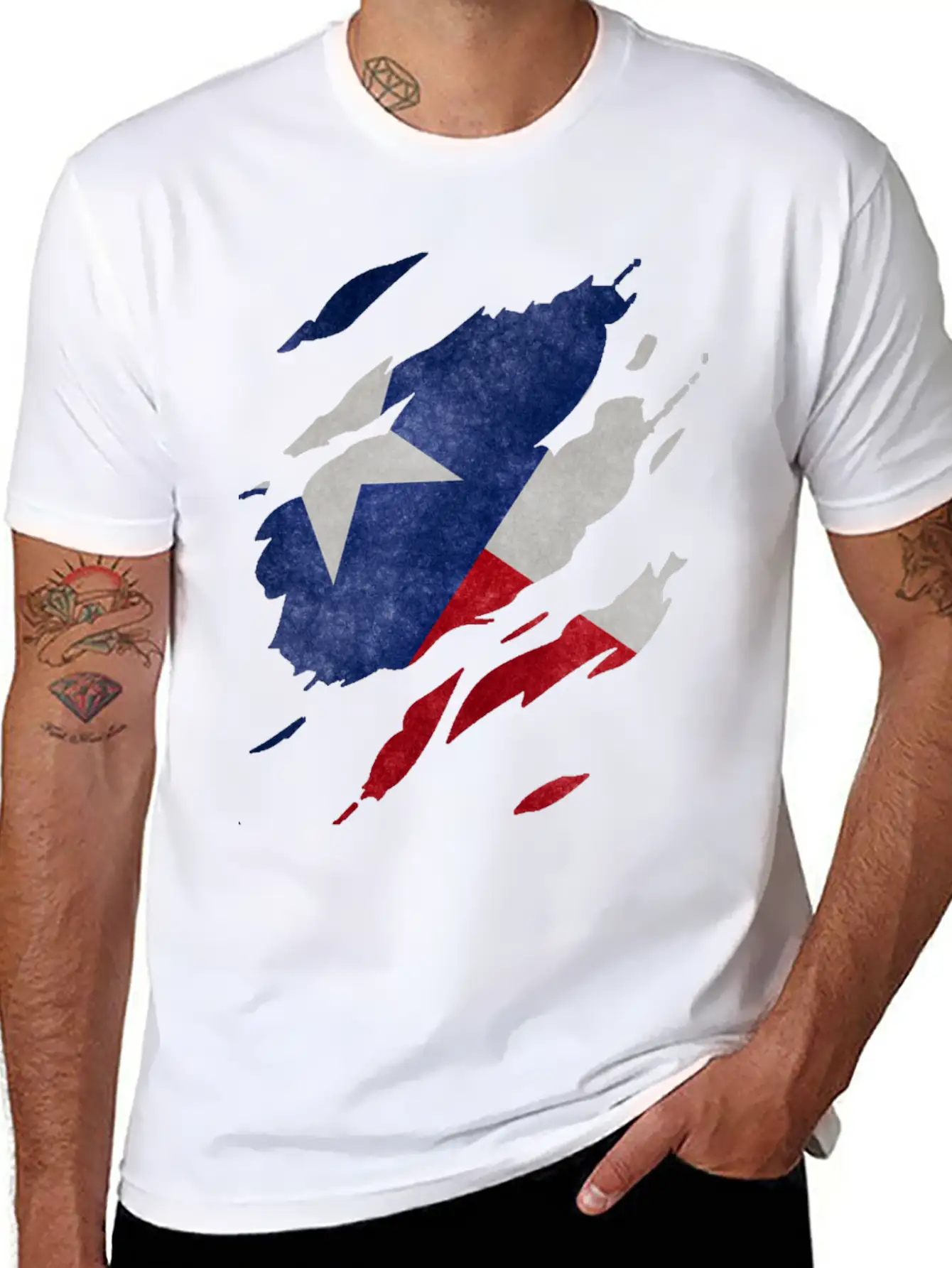 Texas Flag Visible Unisex Casual T-Shirt ��� Clean Design For Daily Comfort
