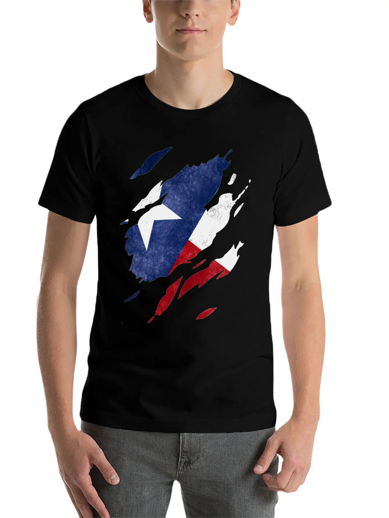 Texas Flag Visible Unisex Casual T-Shirt ��� Clean Design For Daily Comfort