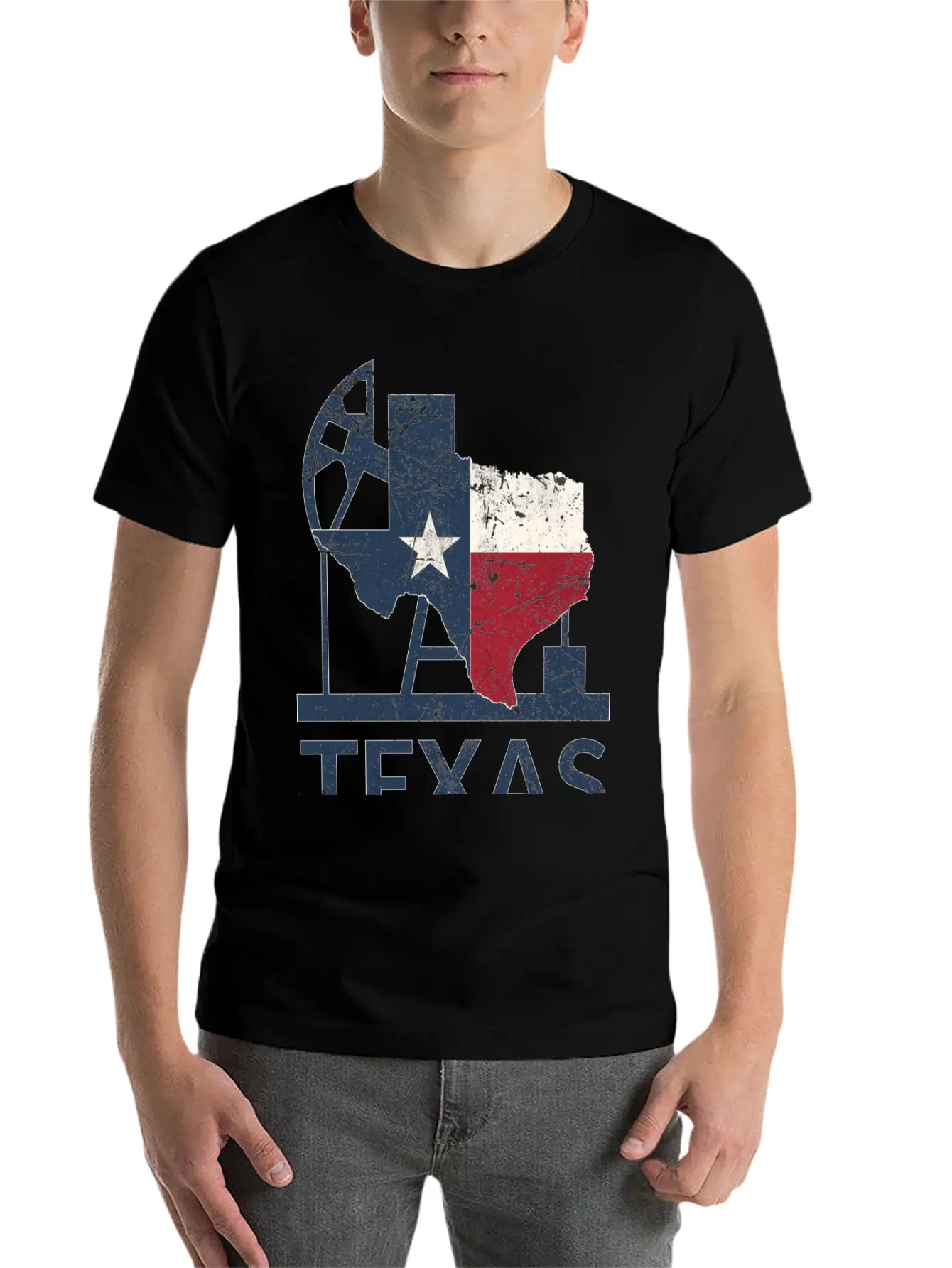 Texas Map USA Oil Essential Cotton Tee For Daily Outfits – Unisex Style