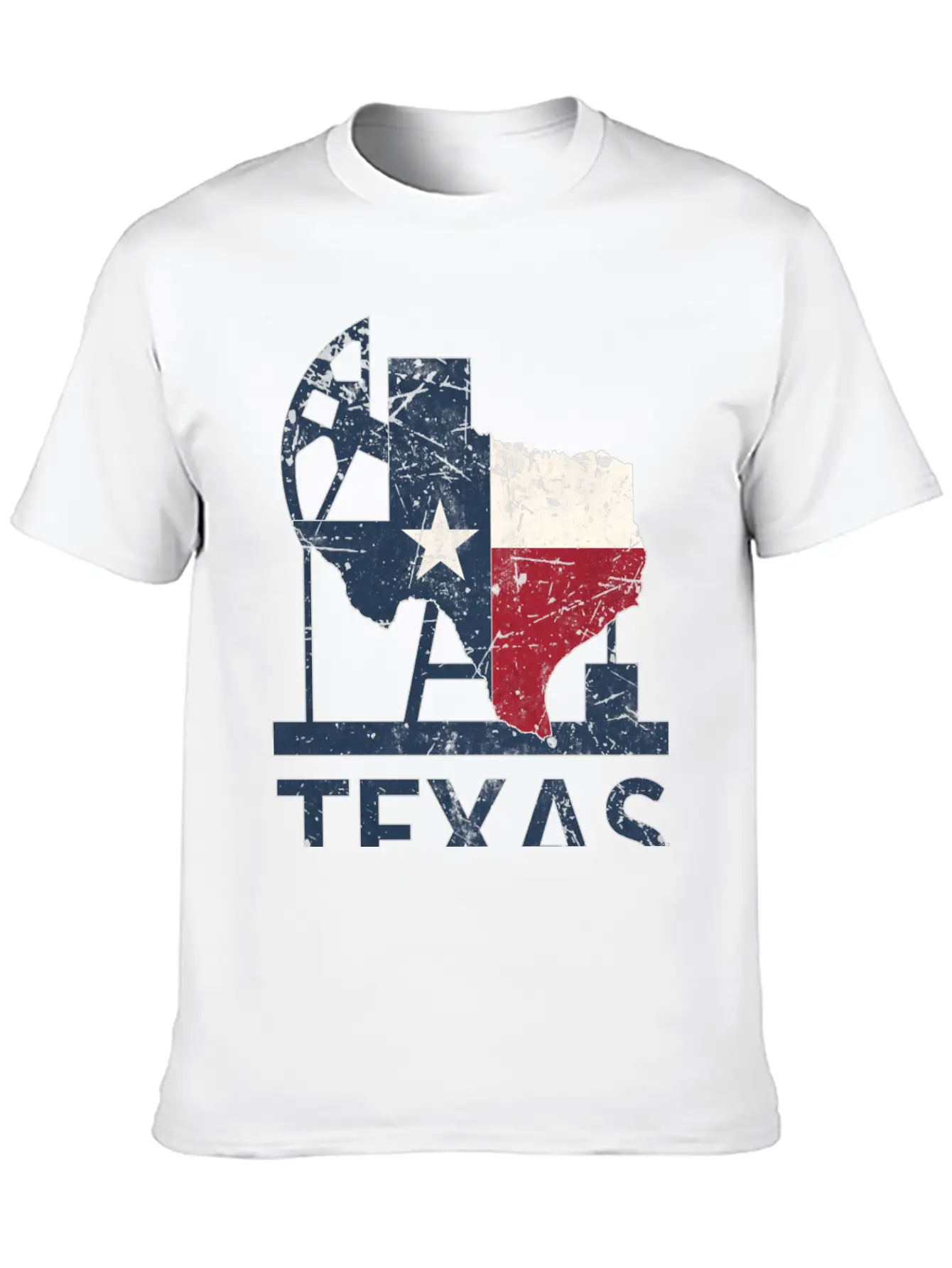 Texas Map USA Oil Essential Cotton Tee For Daily Outfits – Unisex Style