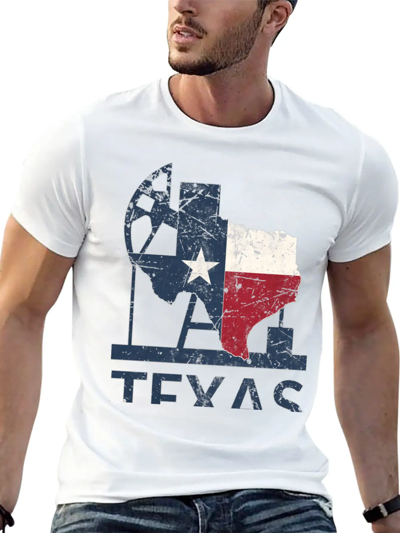 Texas Map USA Oil Essential Cotton Tee For Daily Outfits – Unisex Style