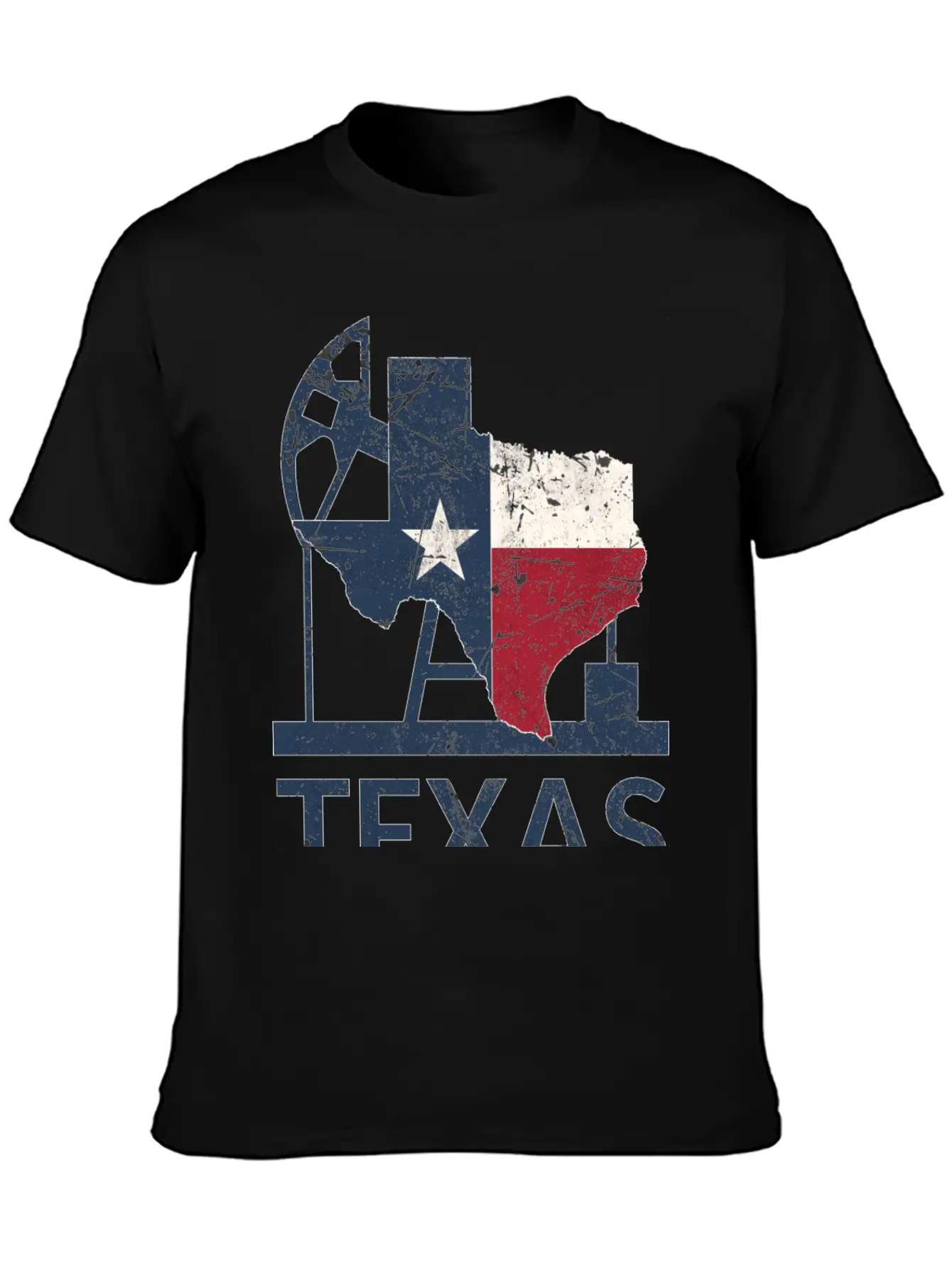 Texas Map USA Oil Essential Cotton Tee For Daily Outfits – Unisex Style