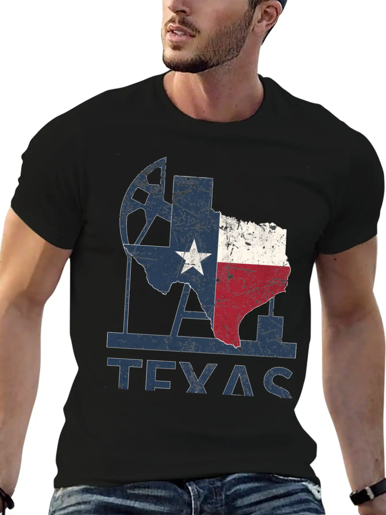 Texas Map USA Oil Essential Cotton Tee For Daily Outfits – Unisex Style