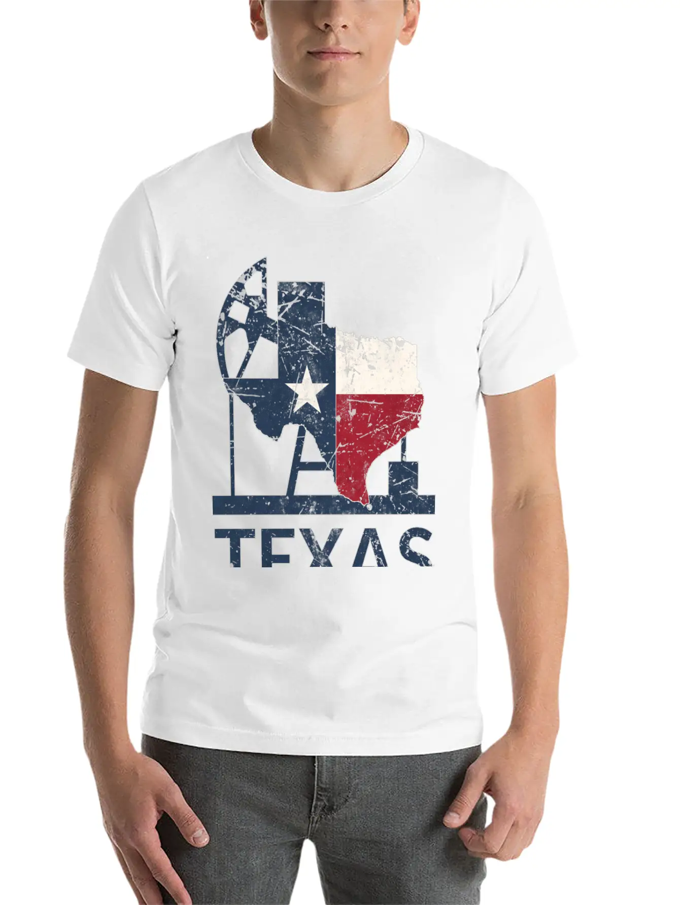 Texas Map USA Oil Essential Cotton Tee For Daily Outfits – Unisex Style