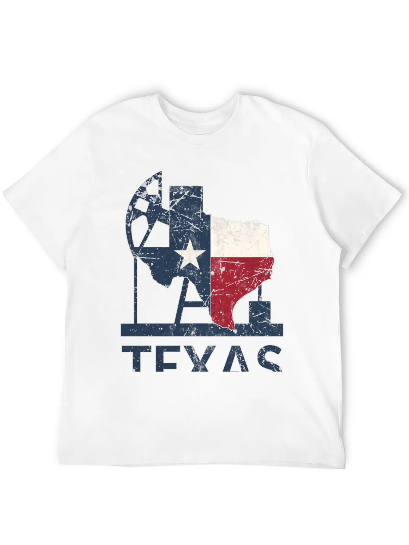 Texas Map USA Oil Essential Cotton Tee For Daily Outfits – Unisex Style