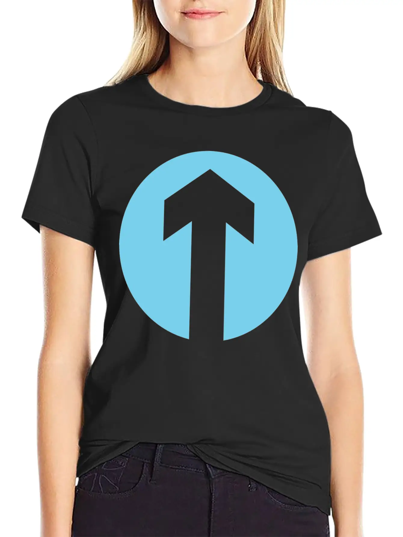 TFP Arrow Blue Unisex Casual T-Shirt – Clean Design For Daily Comfort