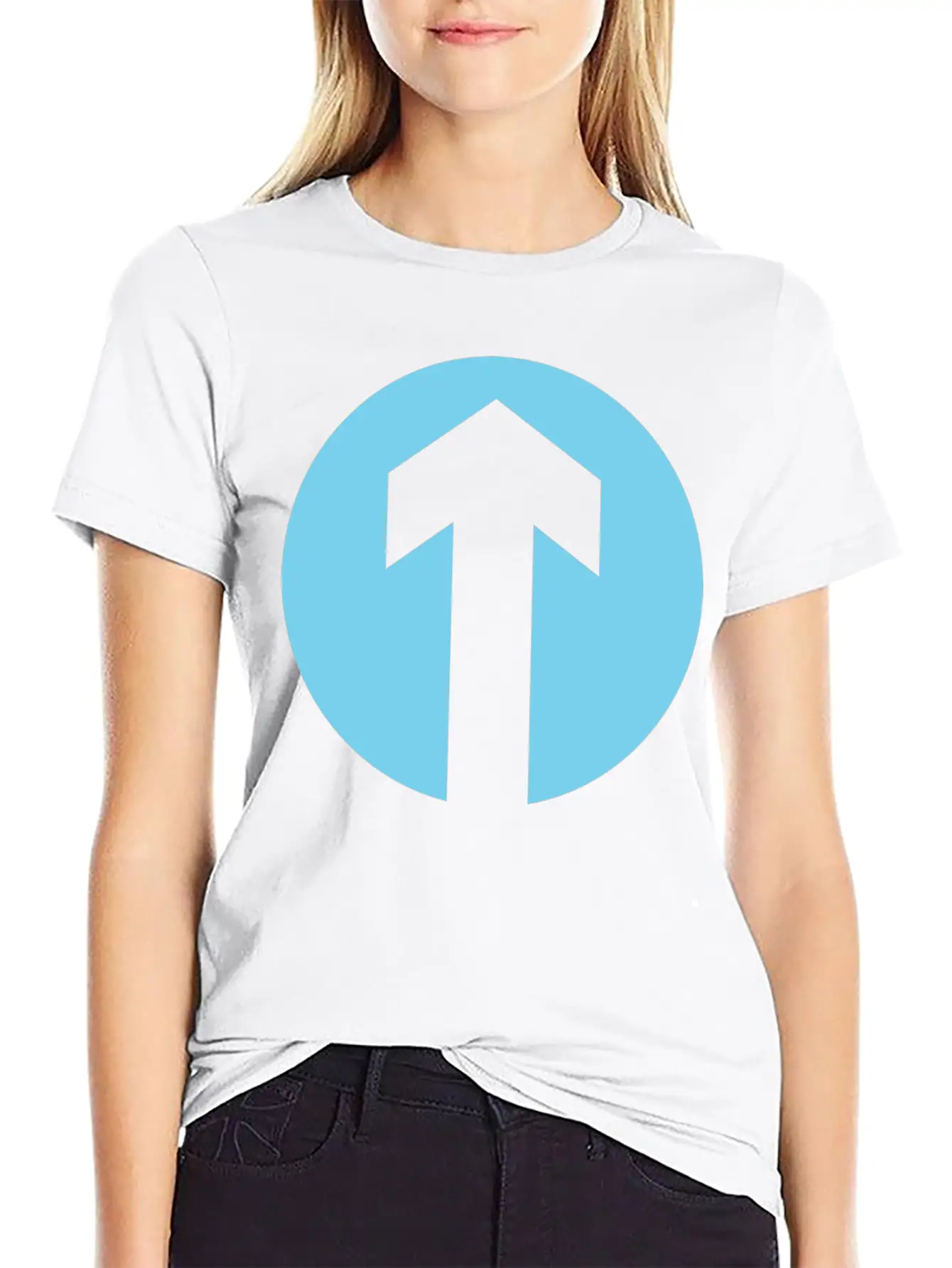 TFP Arrow Blue Unisex Casual T-Shirt – Clean Design For Daily Comfort