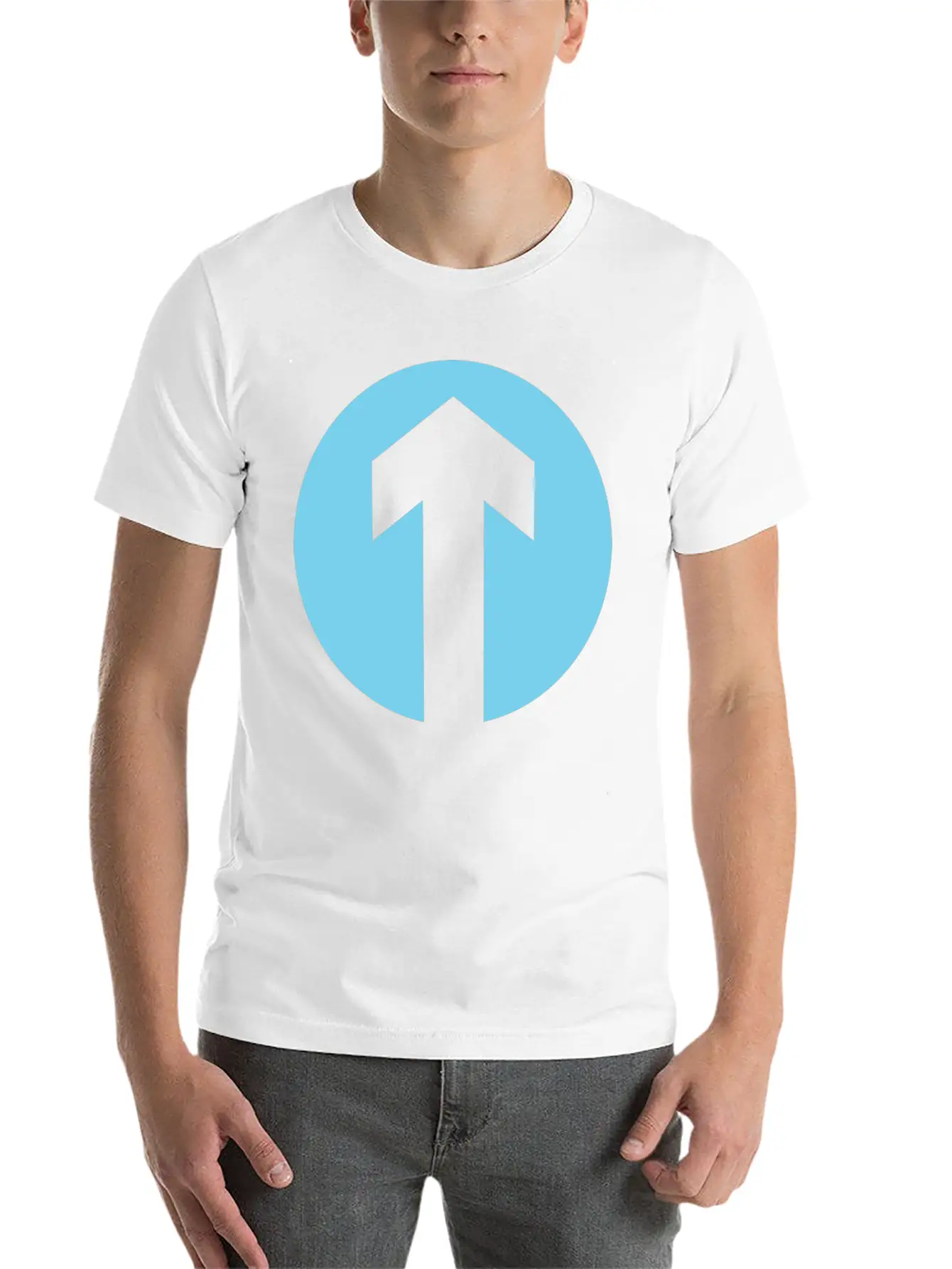 TFP Arrow Blue Unisex Casual T-Shirt – Clean Design For Daily Comfort