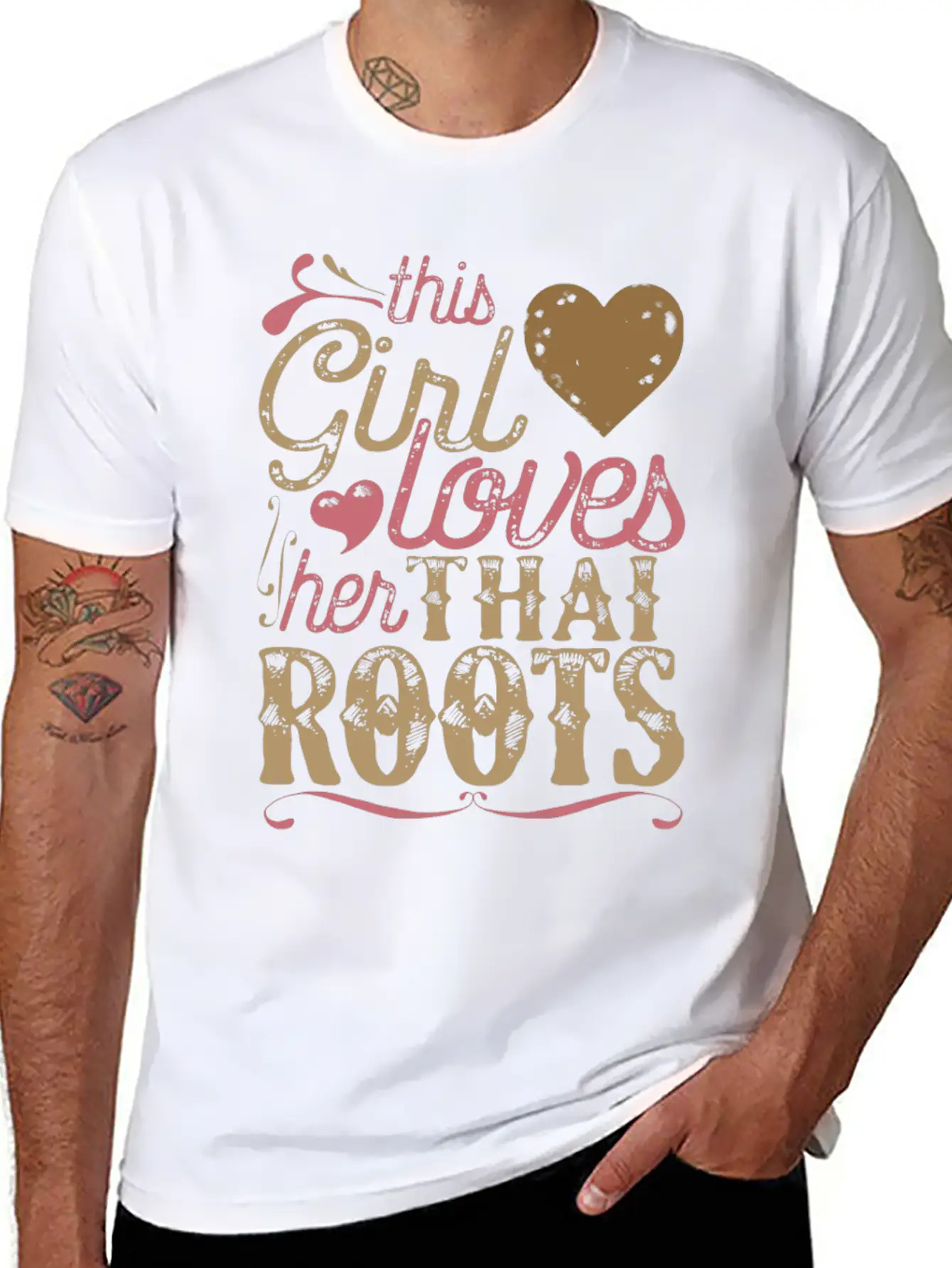 Thai Roots Shirt Gift Thailand Lightweight Cotton T-Shirt – Daily Comfort Graphic Shirt