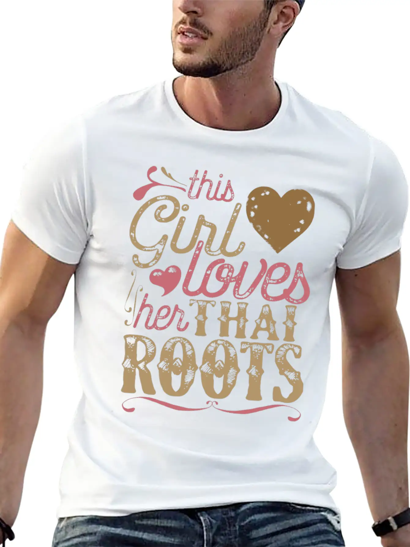 Thai Roots Shirt Gift Thailand Lightweight Cotton T-Shirt – Daily Comfort Graphic Shirt