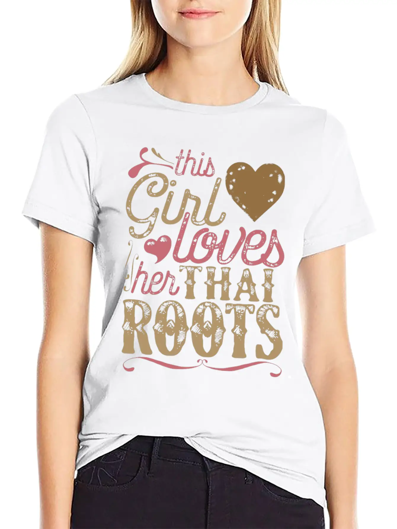 Thai Roots Shirt Gift Thailand Lightweight Cotton T-Shirt – Daily Comfort Graphic Shirt