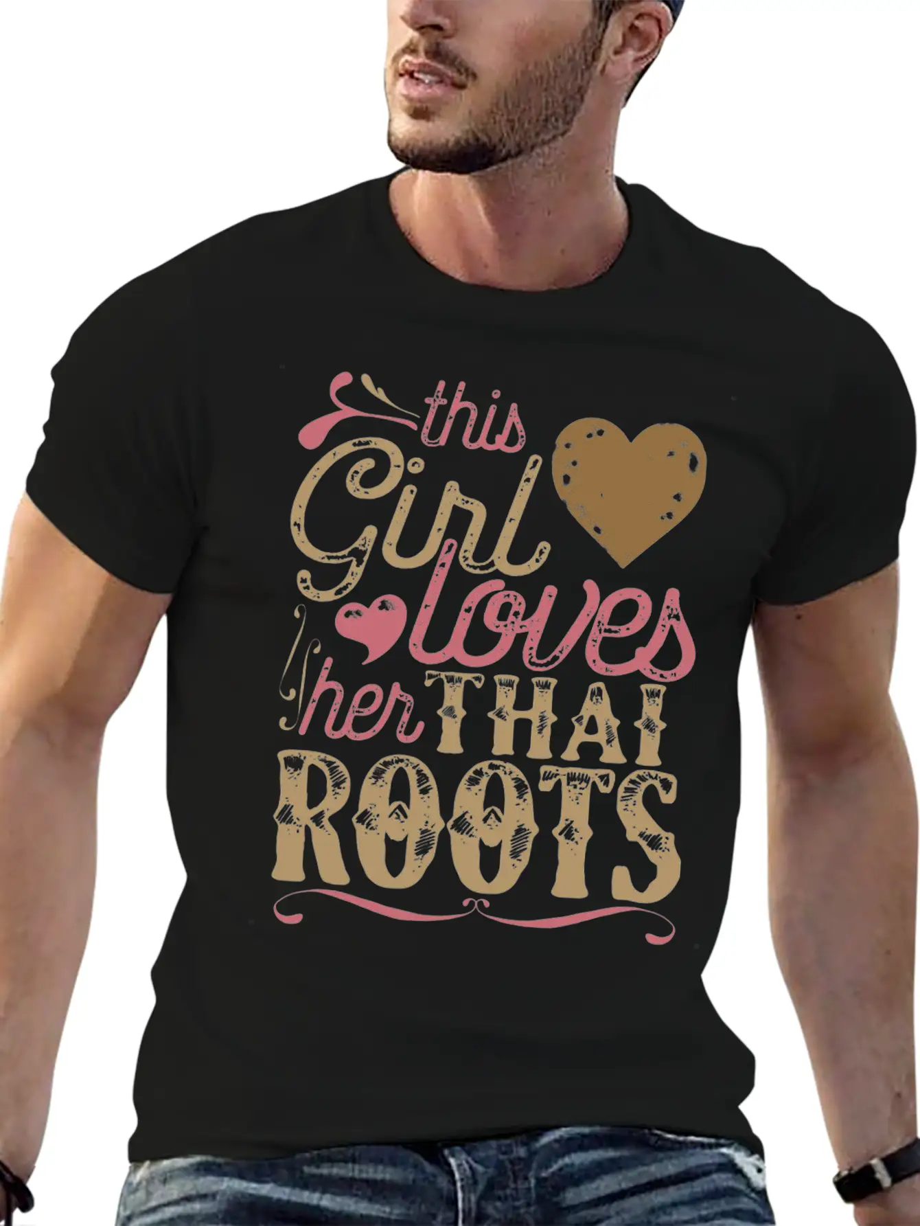 Thai Roots Shirt Gift Thailand Lightweight Cotton T-Shirt – Daily Comfort Graphic Shirt