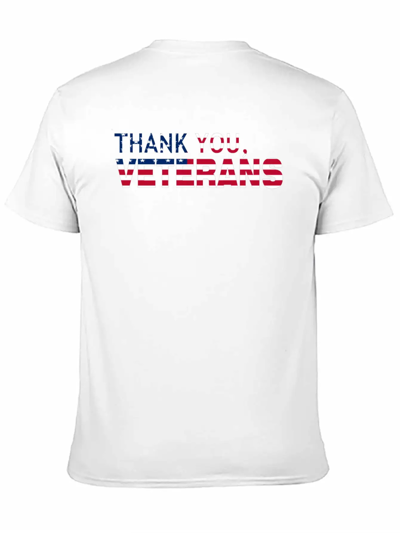 Thank You Veterans USA Flag Soft Cotton Short Sleeve Tee – Unisex Wardrobe Staple