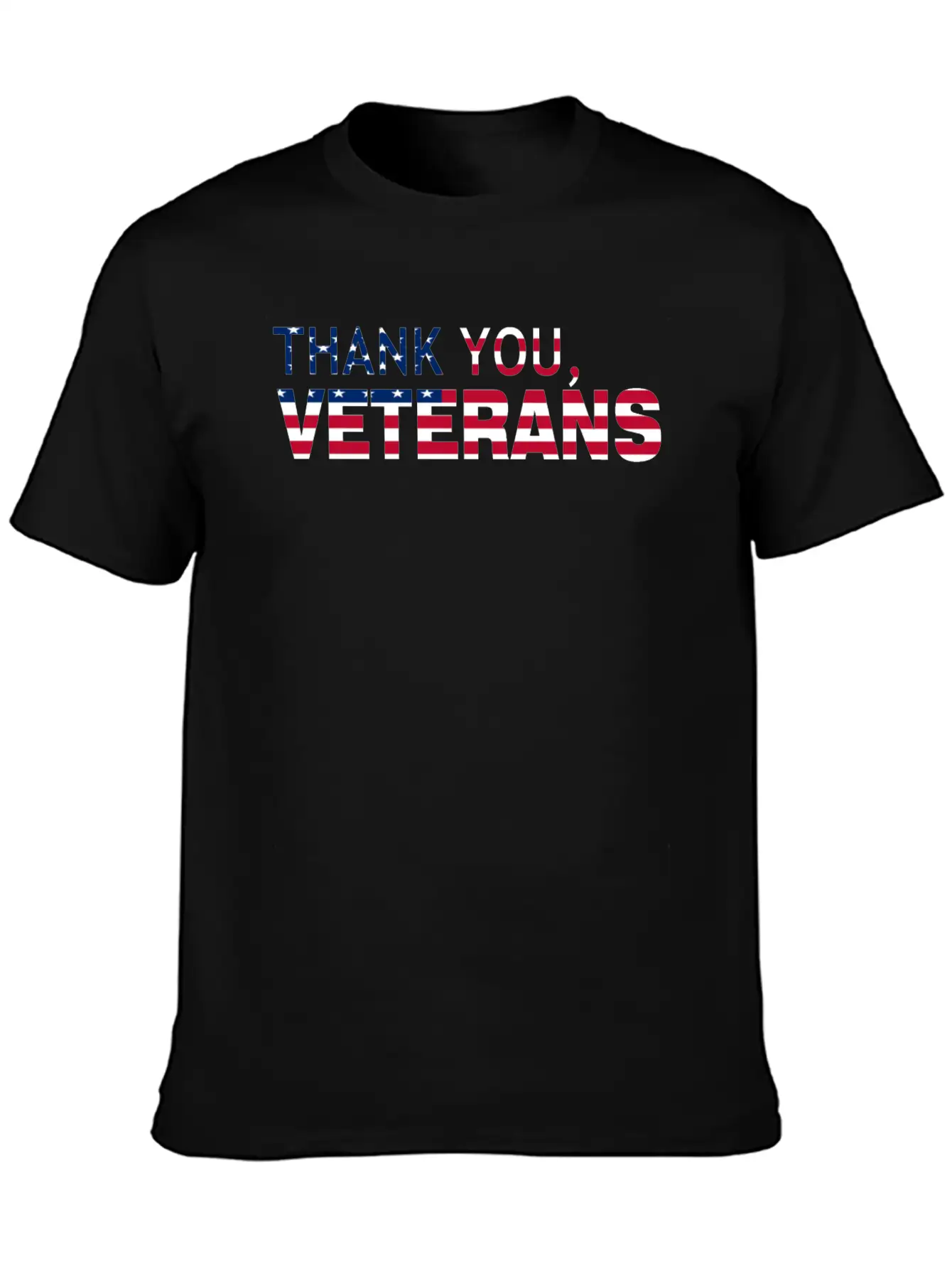 Thank You Veterans USA Flag Soft Cotton Short Sleeve Tee – Unisex Wardrobe Staple