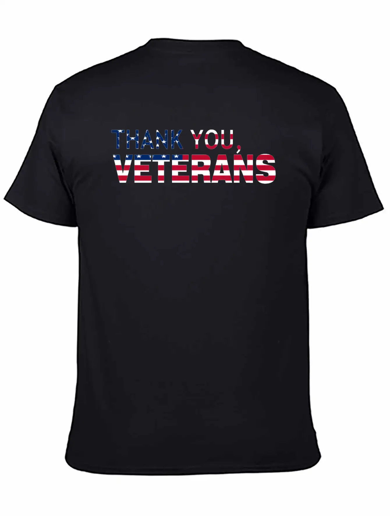Thank You Veterans USA Flag Soft Cotton Short Sleeve Tee – Unisex Wardrobe Staple