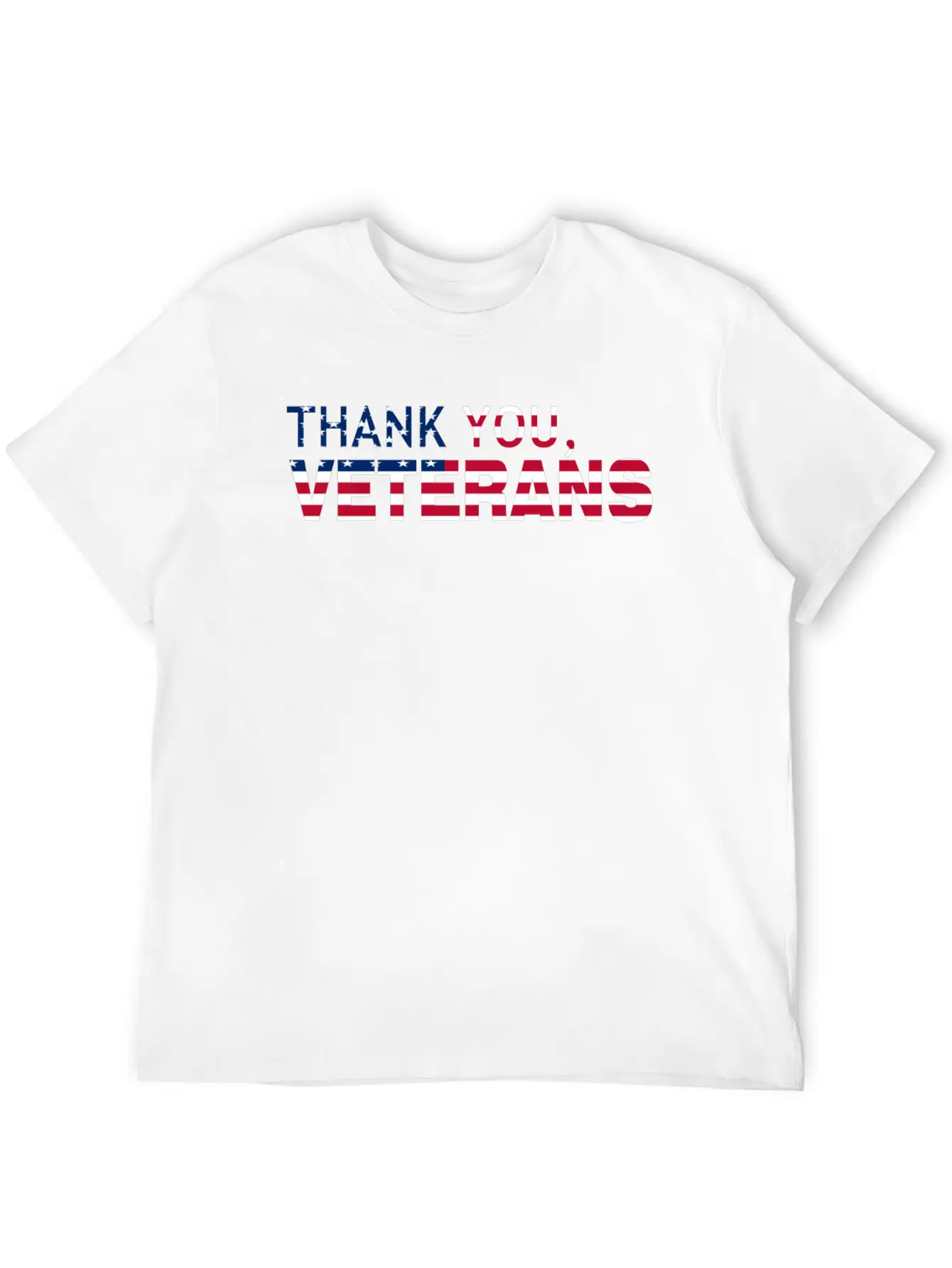 Thank You Veterans USA Flag Soft Cotton Short Sleeve Tee – Unisex Wardrobe Staple