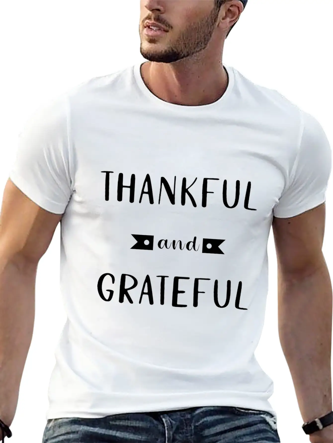 Thankful And Grateful For Life - Gratitude Essential Cotton Tee For Daily Outfits – Unisex Style