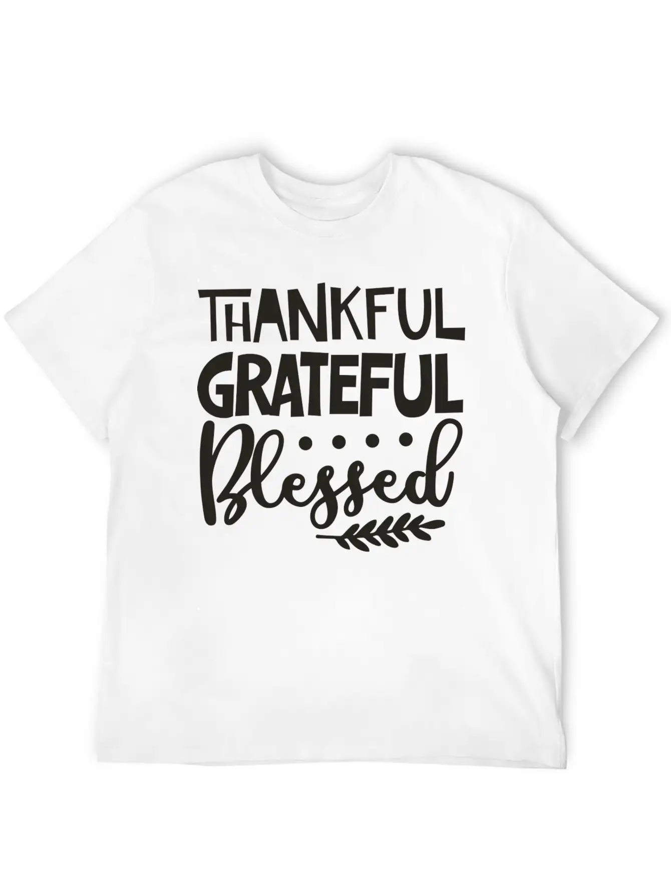 Thankful Grateful Blessed Unisex Casual T-Shirt – Clean Design For Daily Comfort