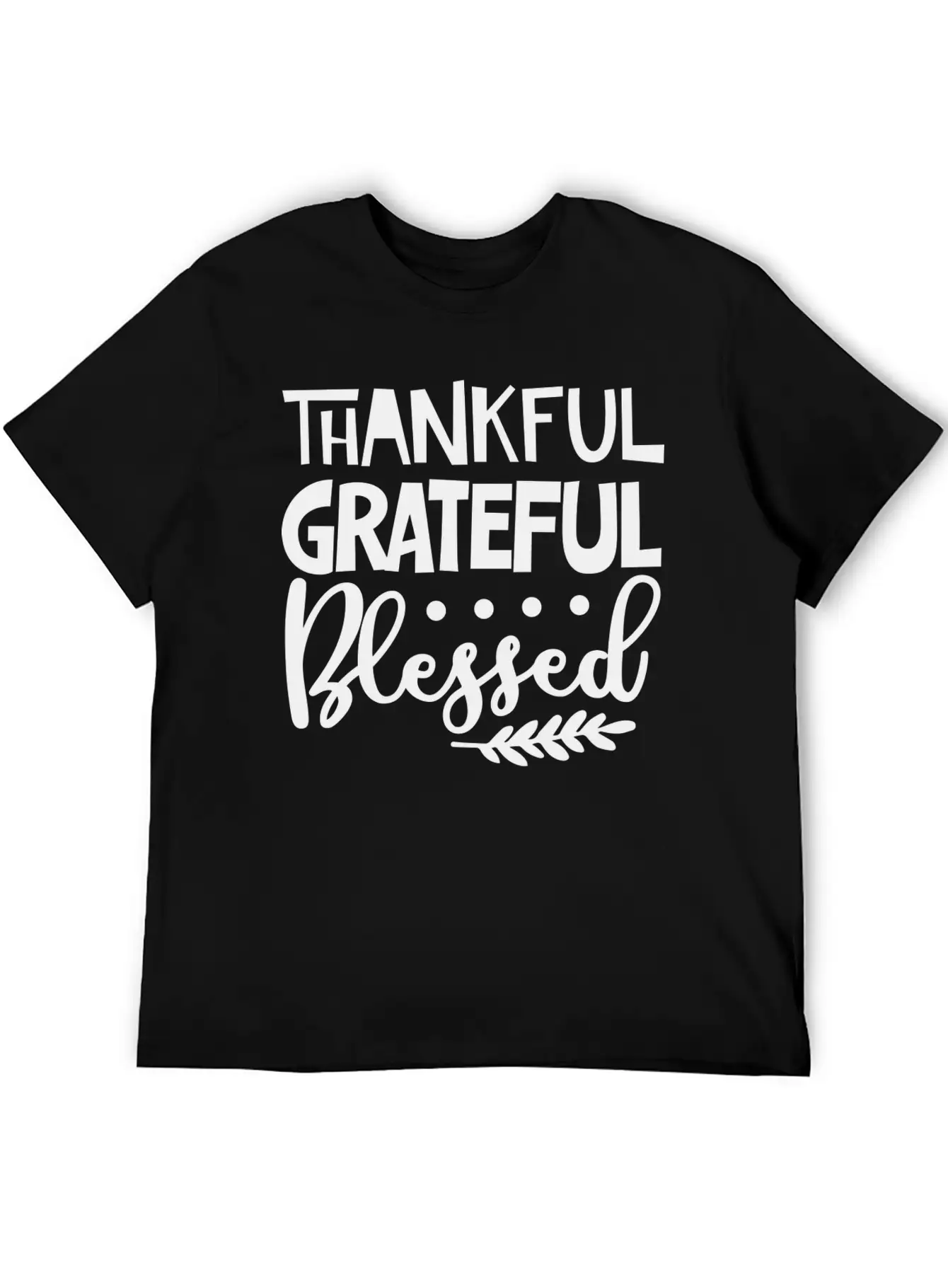 Thankful Grateful Blessed Unisex Casual T-Shirt – Clean Design For Daily Comfort