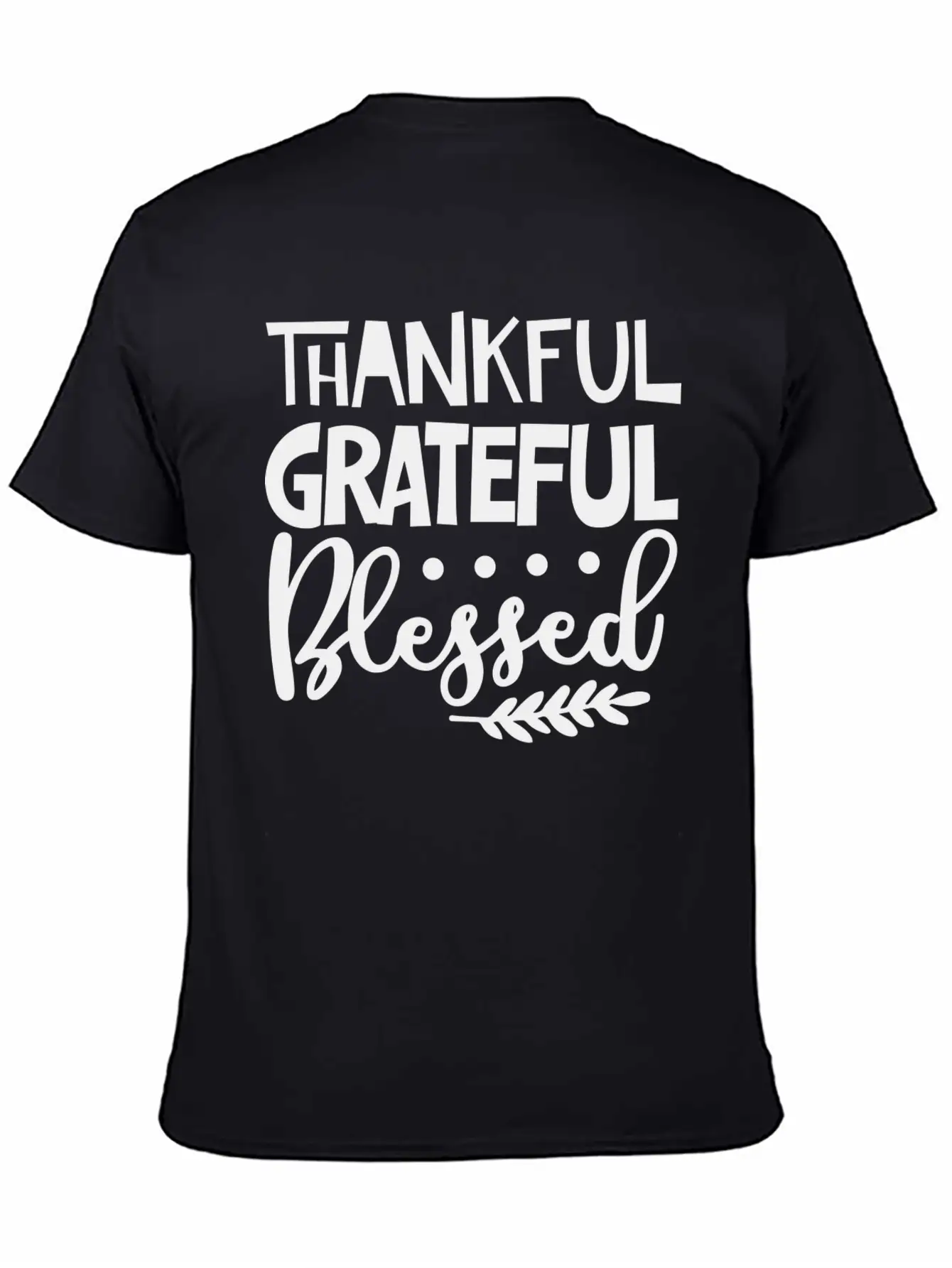 Thankful Grateful Blessed Unisex Casual T-Shirt – Clean Design For Daily Comfort