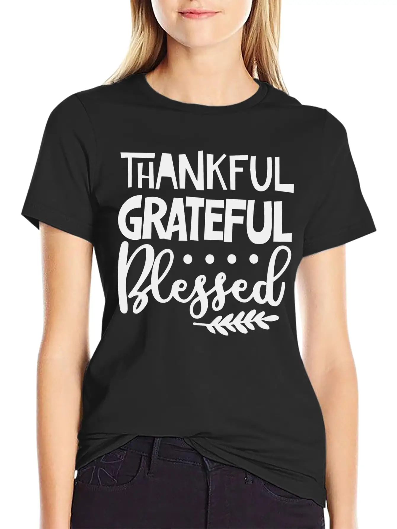 Thankful Grateful Blessed Unisex Casual T-Shirt – Clean Design For Daily Comfort