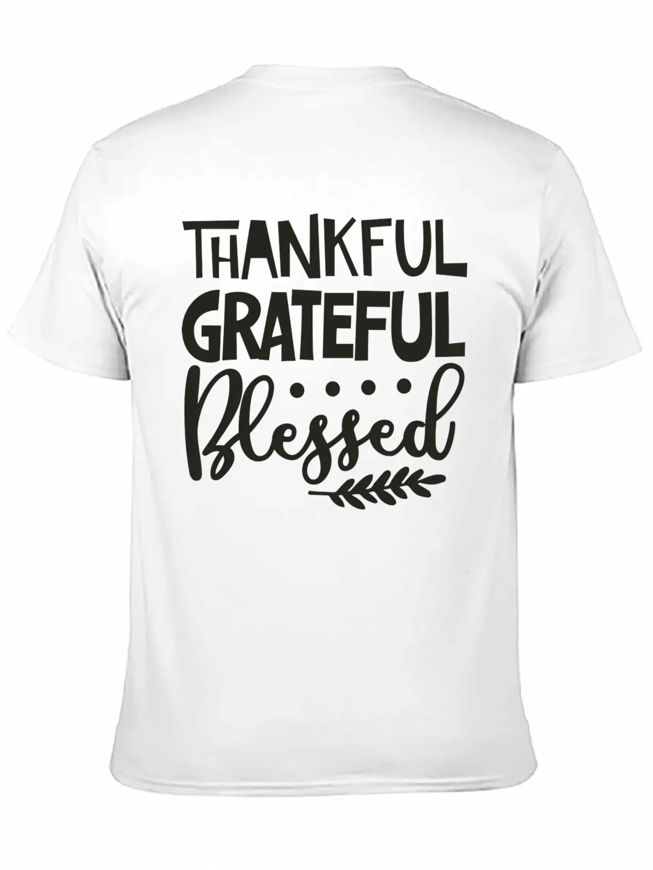 Thankful Grateful Blessed Unisex Casual T-Shirt – Clean Design For Daily Comfort