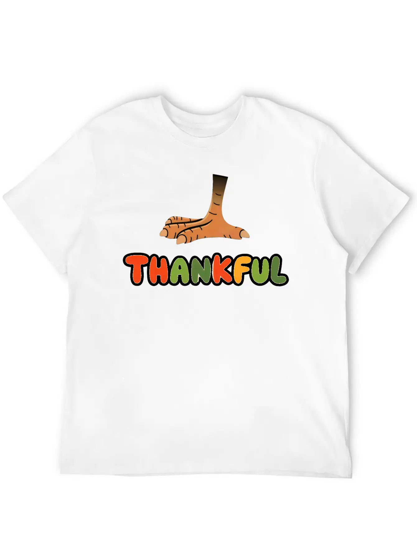 Thankful Turkey Lightweight Cotton T-Shirt – Daily Comfort Graphic Shirt
