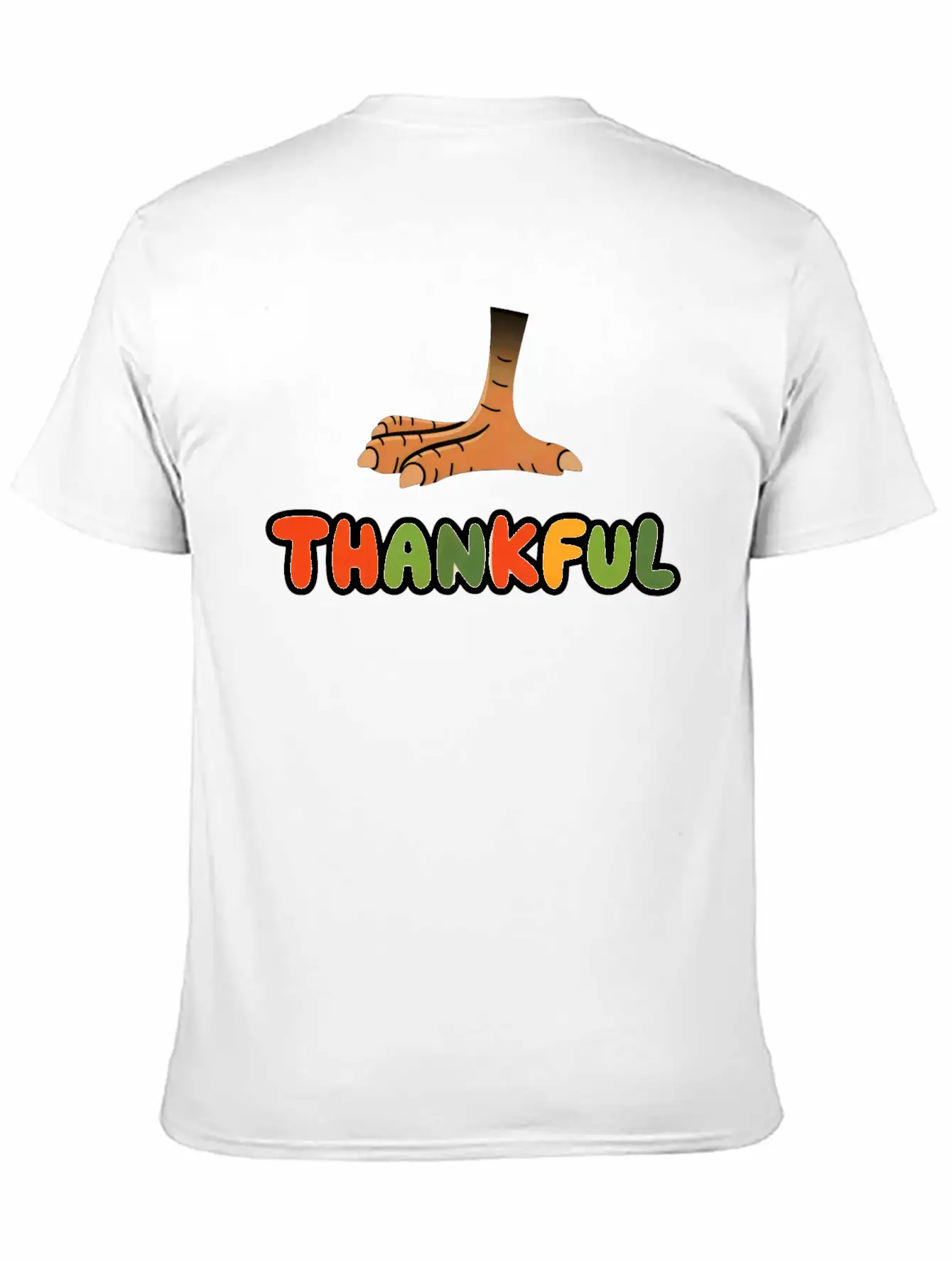 Thankful Turkey Lightweight Cotton T-Shirt – Daily Comfort Graphic Shirt