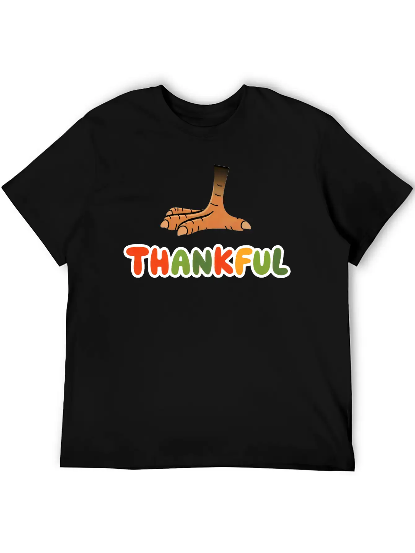 Thankful Turkey Lightweight Cotton T-Shirt – Daily Comfort Graphic Shirt