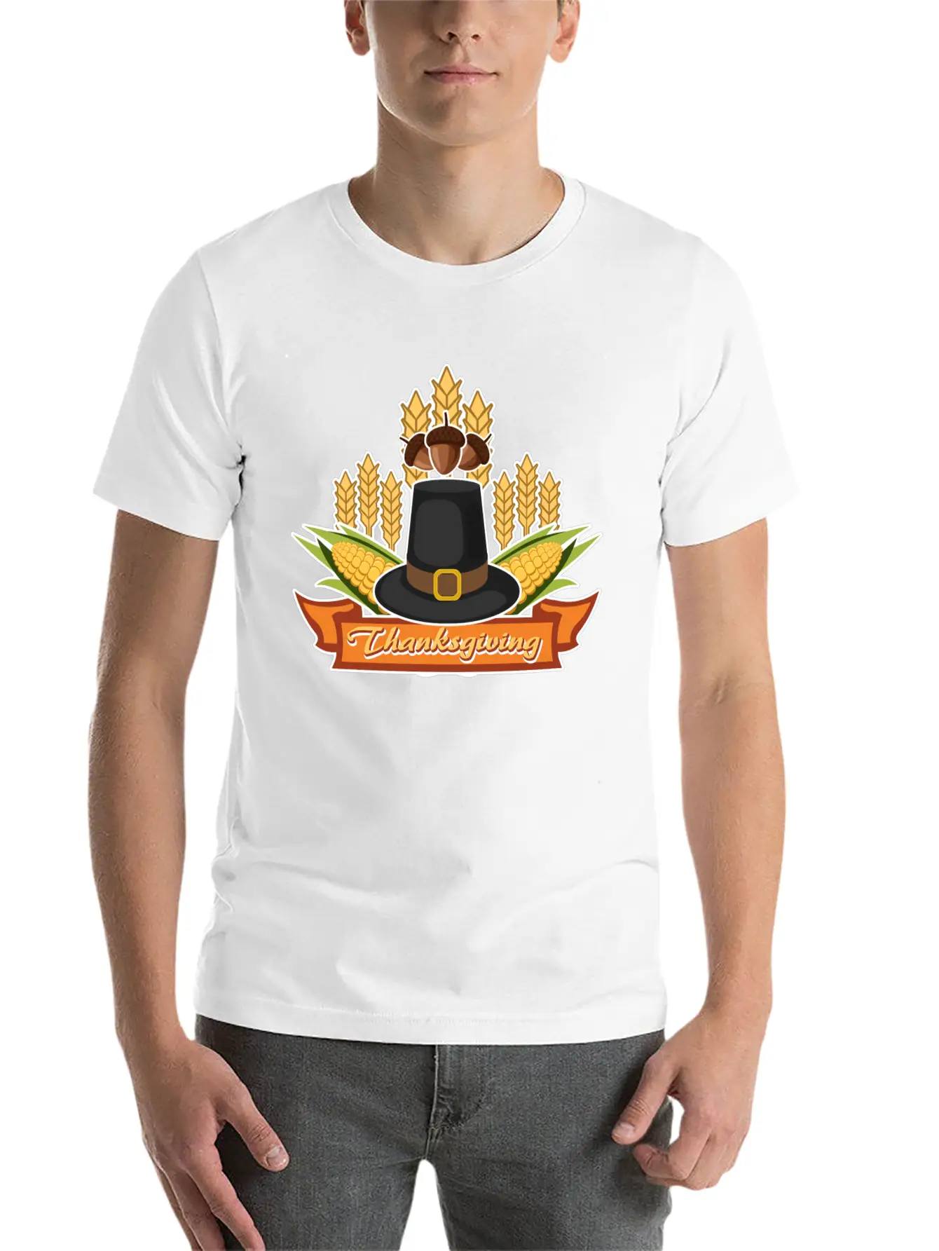 Thanksgiving1 Unisex Casual T-Shirt ��� Clean Design For Daily Comfort