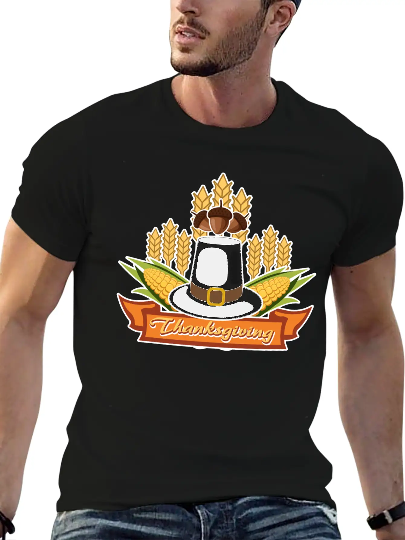 Thanksgiving1 Unisex Casual T-Shirt ��� Clean Design For Daily Comfort