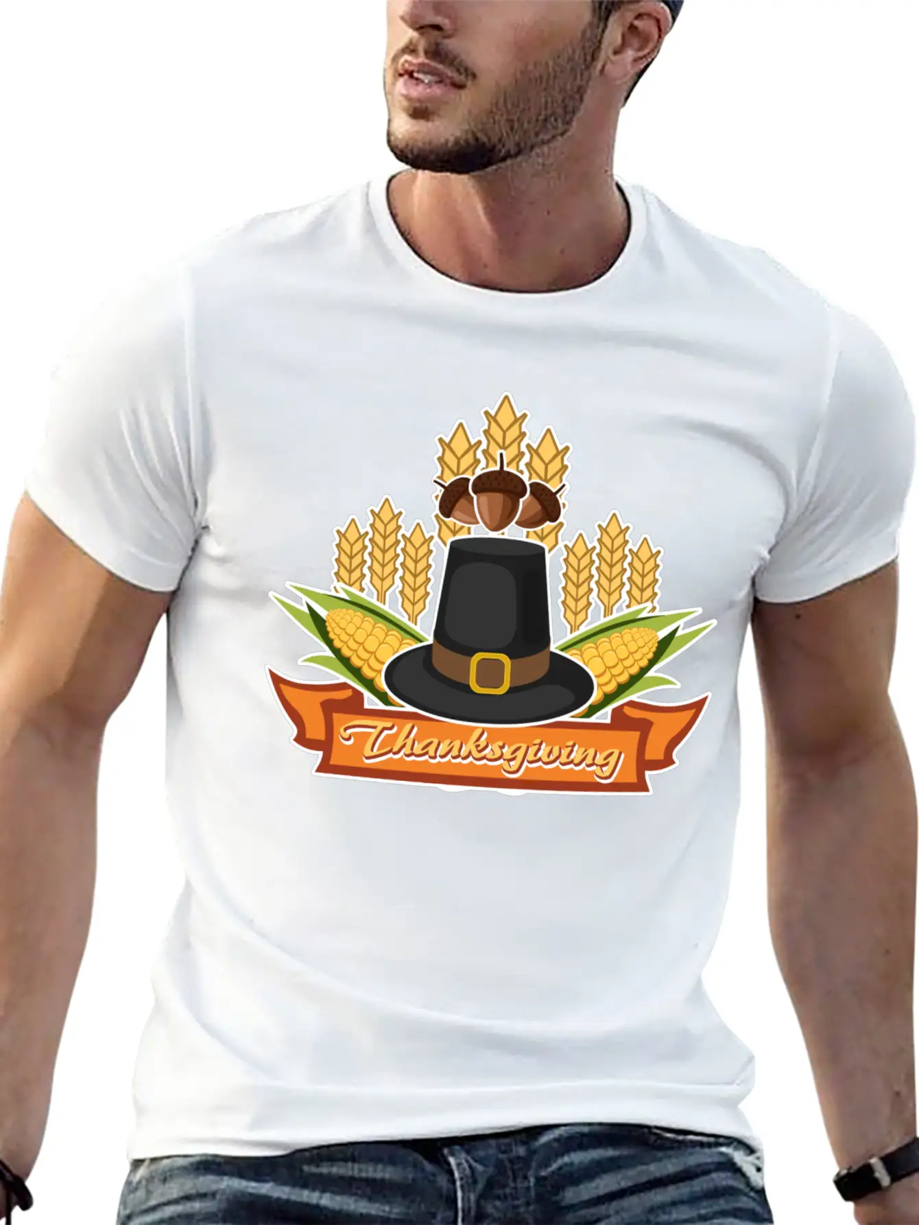 Thanksgiving1 Unisex Casual T-Shirt ��� Clean Design For Daily Comfort