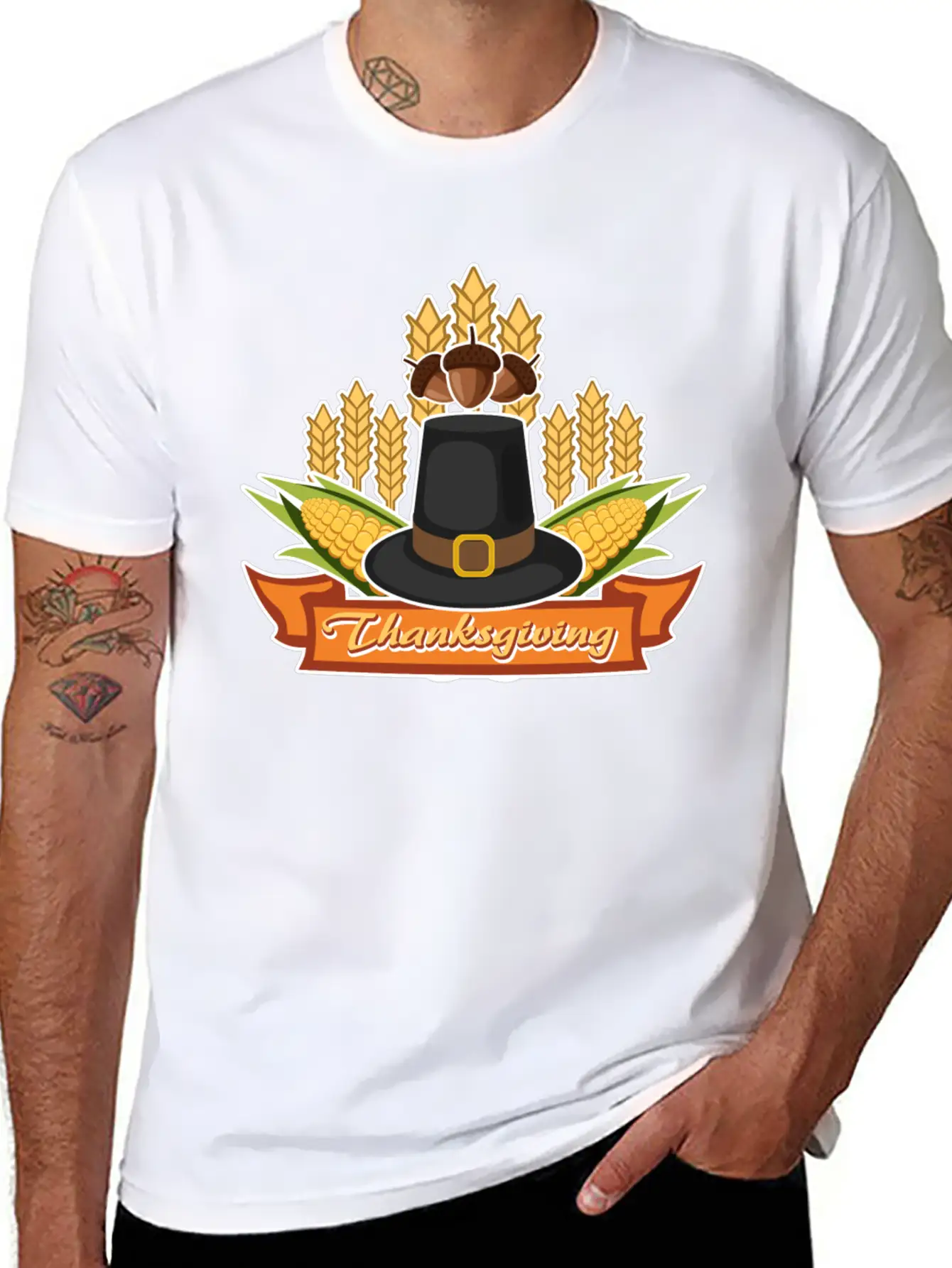 Thanksgiving1 Unisex Casual T-Shirt ��� Clean Design For Daily Comfort