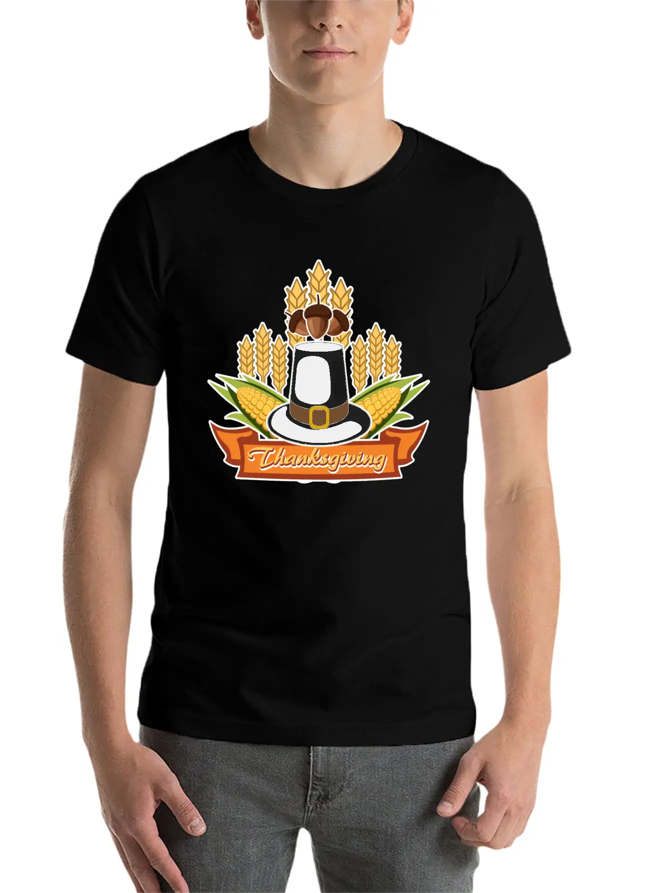 Thanksgiving1 Unisex Casual T-Shirt ��� Clean Design For Daily Comfort