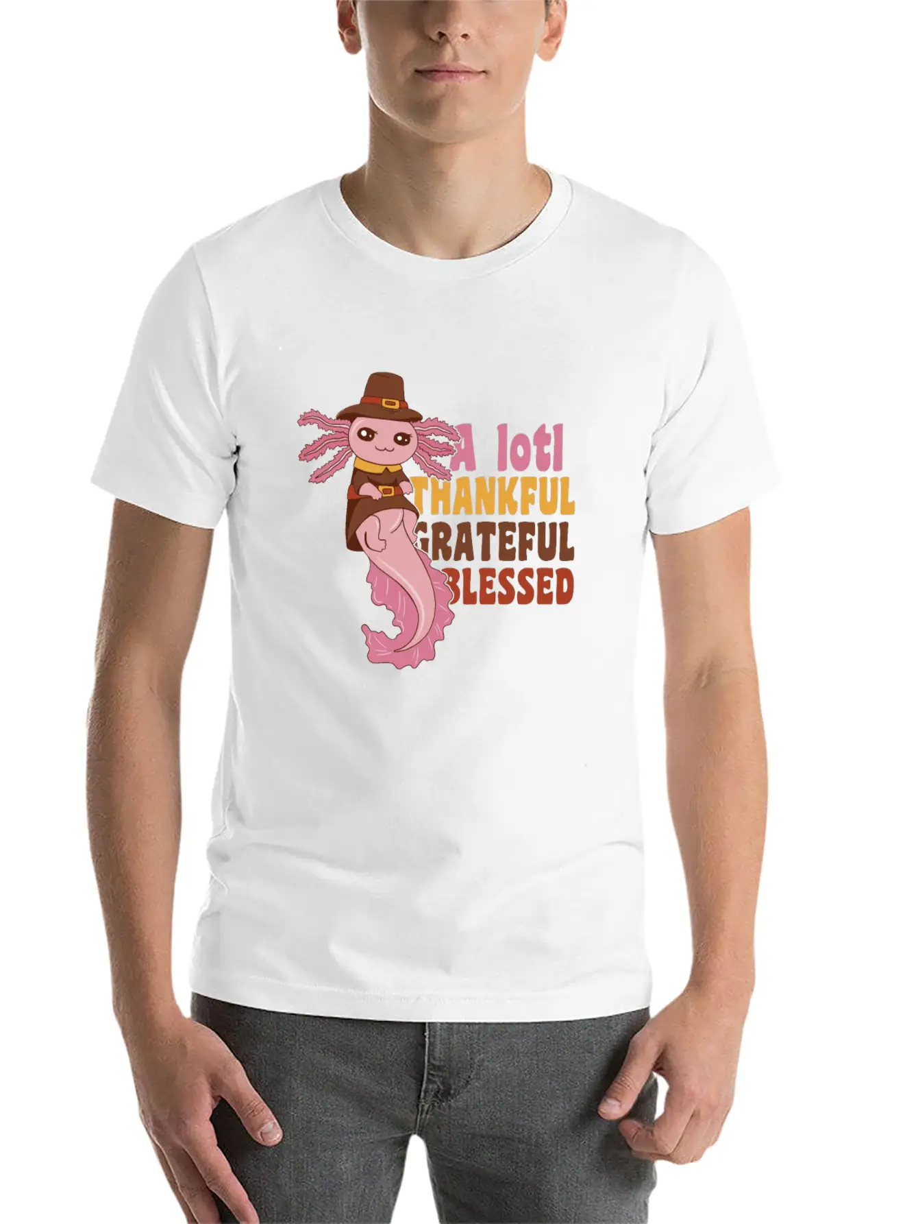 Thansgiving Pilgrim A Lotl Thankful Grateful Soft Cotton Short Sleeve Tee – Unisex Wardrobe Staple