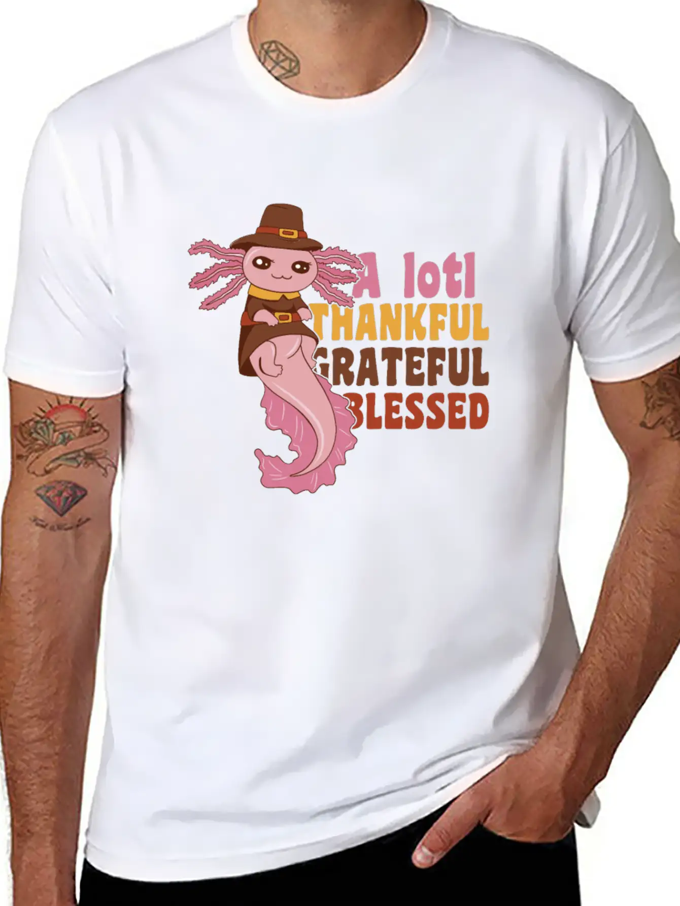 Thansgiving Pilgrim A Lotl Thankful Grateful Soft Cotton Short Sleeve Tee – Unisex Wardrobe Staple