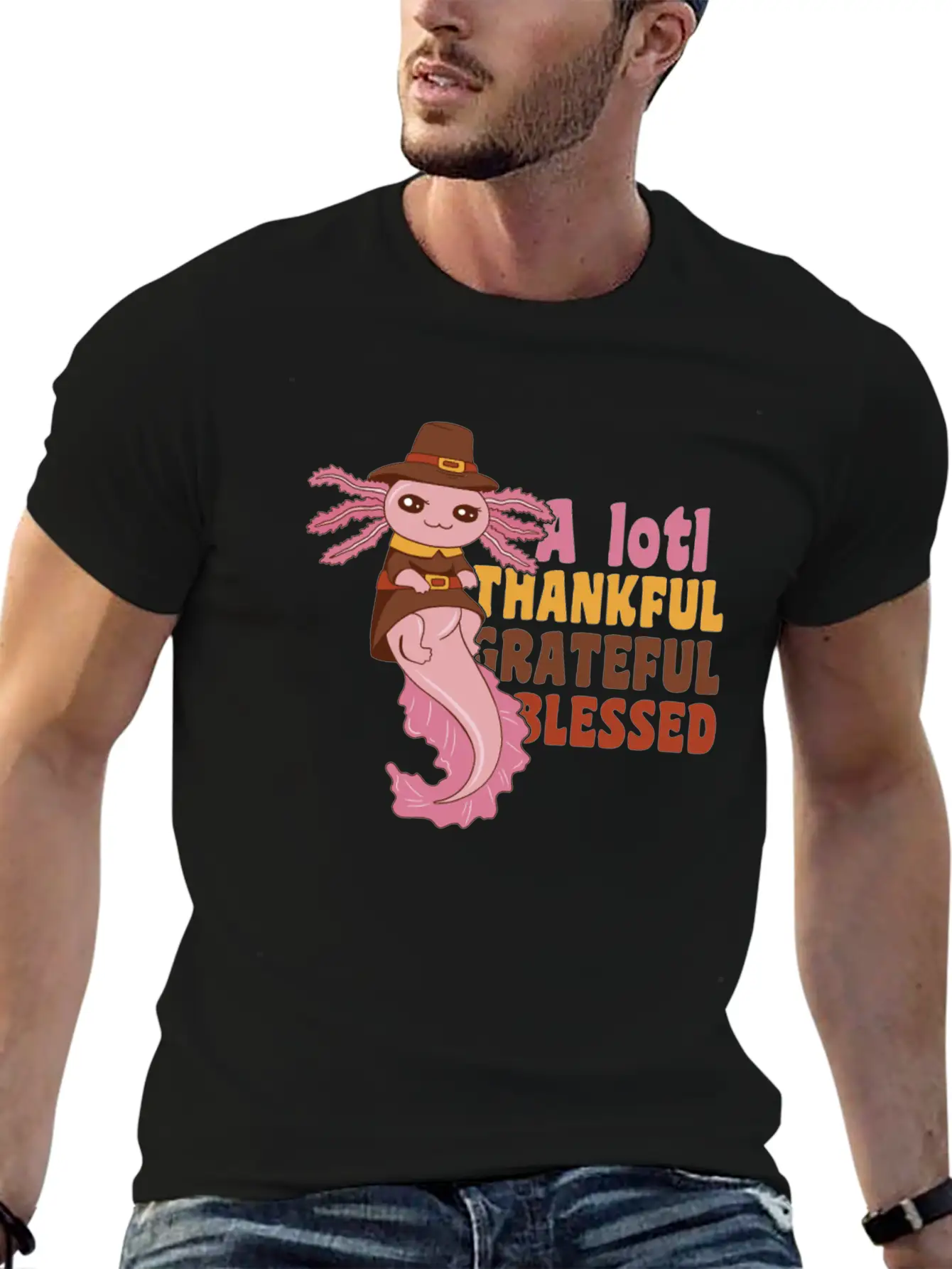 Thansgiving Pilgrim A Lotl Thankful Grateful Soft Cotton Short Sleeve Tee – Unisex Wardrobe Staple