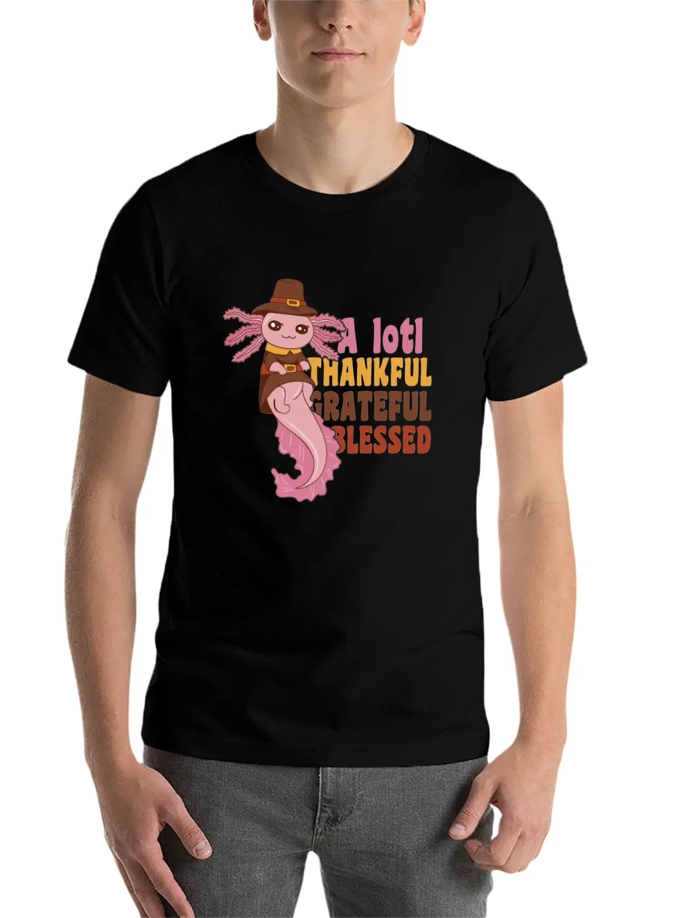 Thansgiving Pilgrim A Lotl Thankful Grateful Soft Cotton Short Sleeve Tee – Unisex Wardrobe Staple