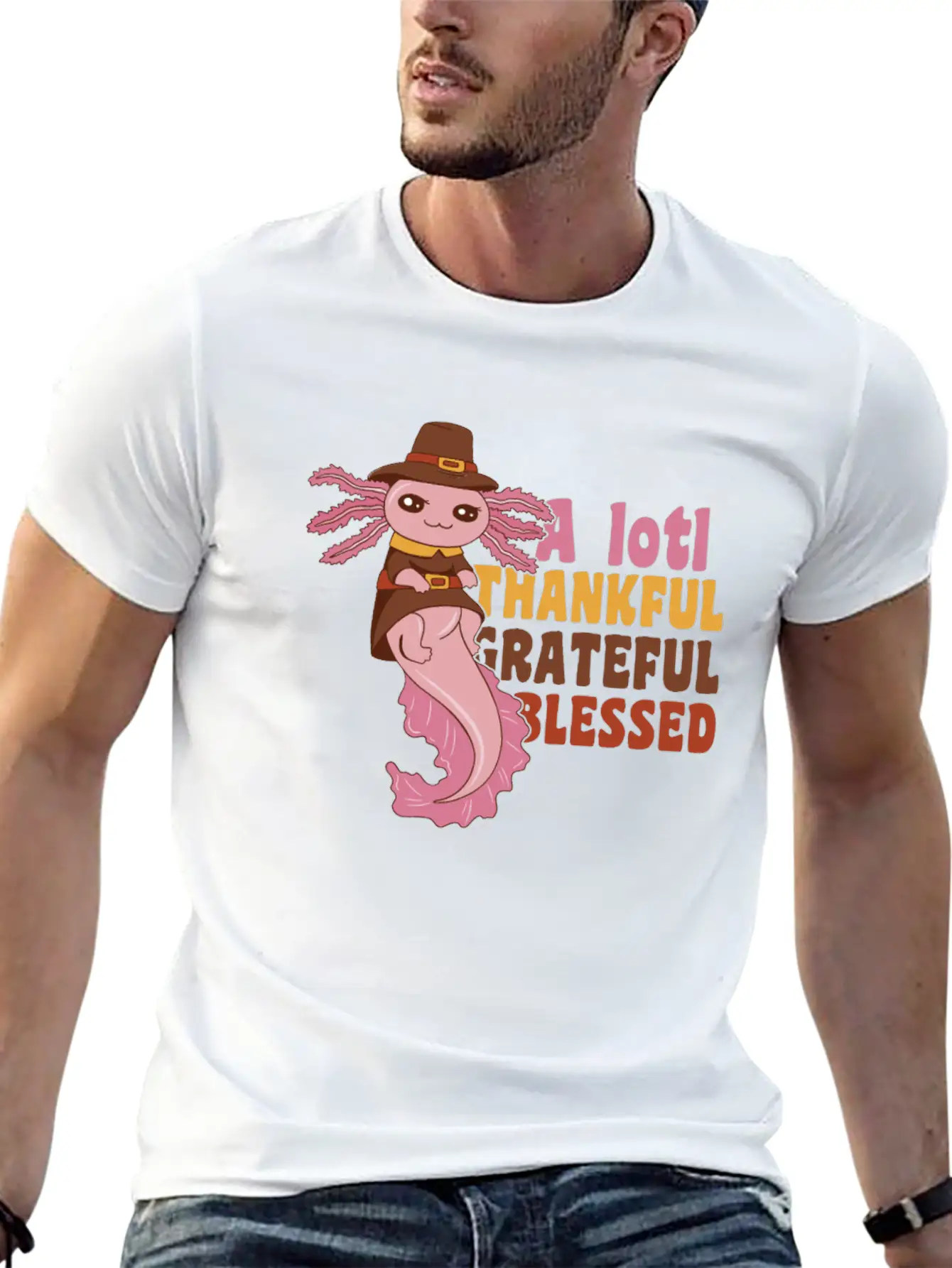 Thansgiving Pilgrim A Lotl Thankful Grateful Soft Cotton Short Sleeve Tee – Unisex Wardrobe Staple