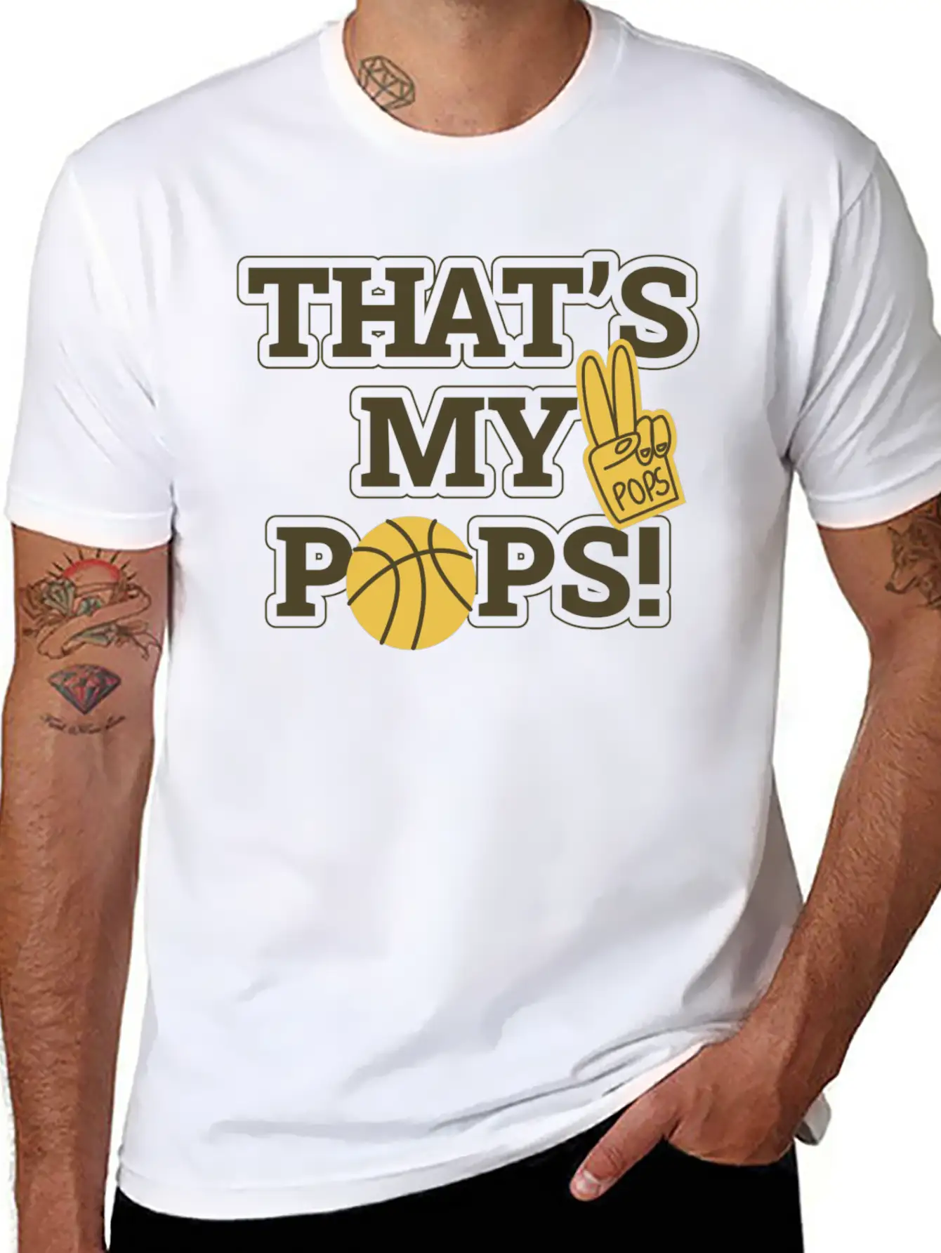 That���s My Pops Modern Fit Casual T-Shirt ��� Clean And Versatile Design