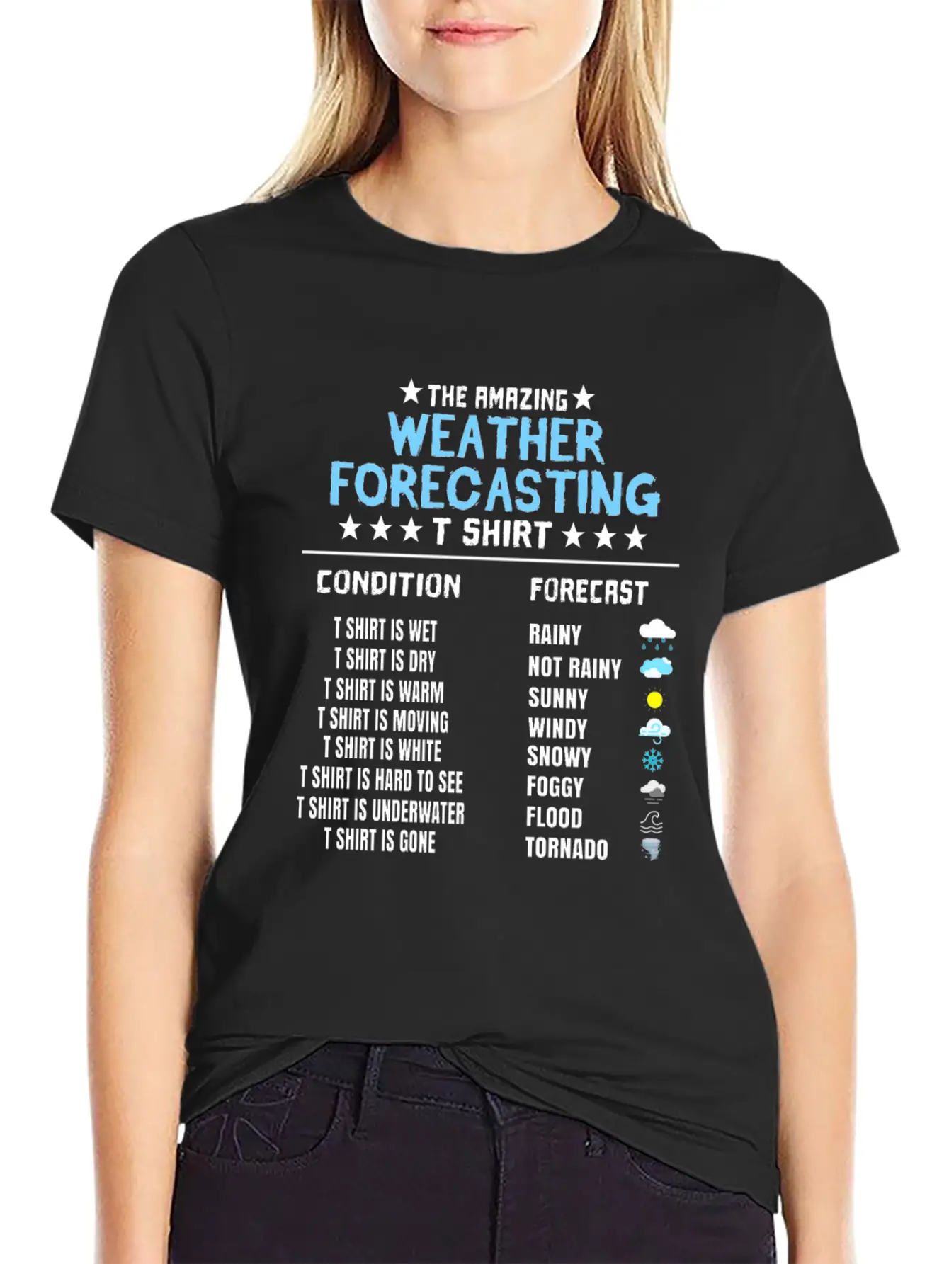 The Amazing Weather Forecasting T Shirt Basic Graphic T-Shirt – Daily Comfort In Soft Cotton