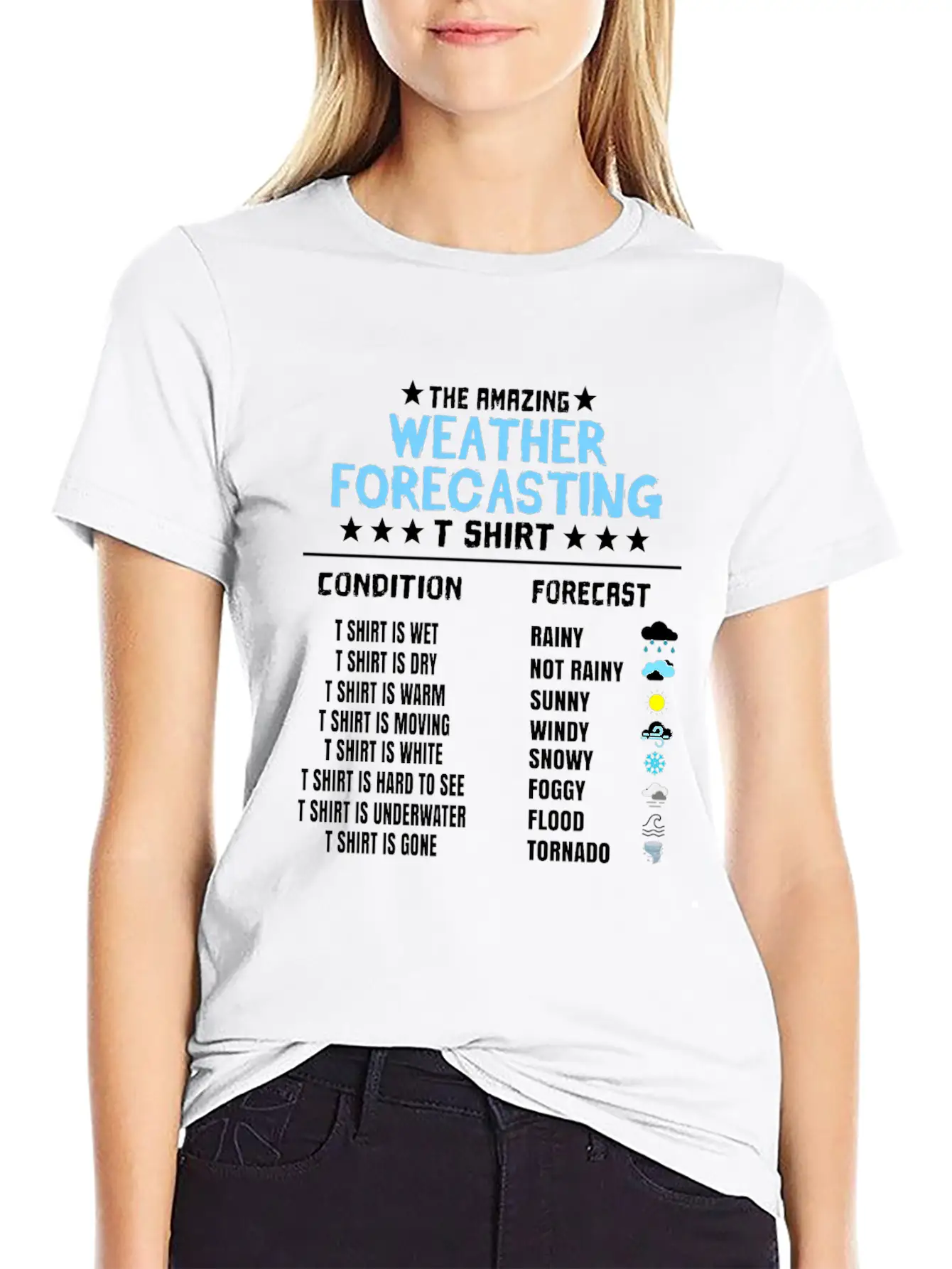 The Amazing Weather Forecasting T Shirt Basic Graphic T-Shirt – Daily Comfort In Soft Cotton