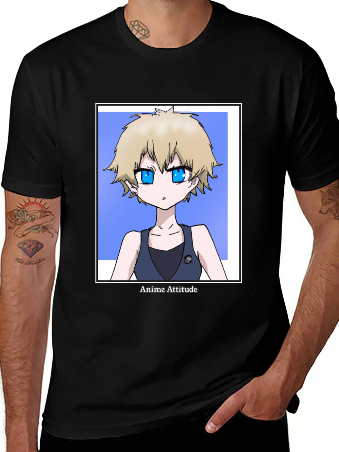 The Anime Attitude Girl Unisex Casual T-Shirt ��� Clean Design For Daily Comfort