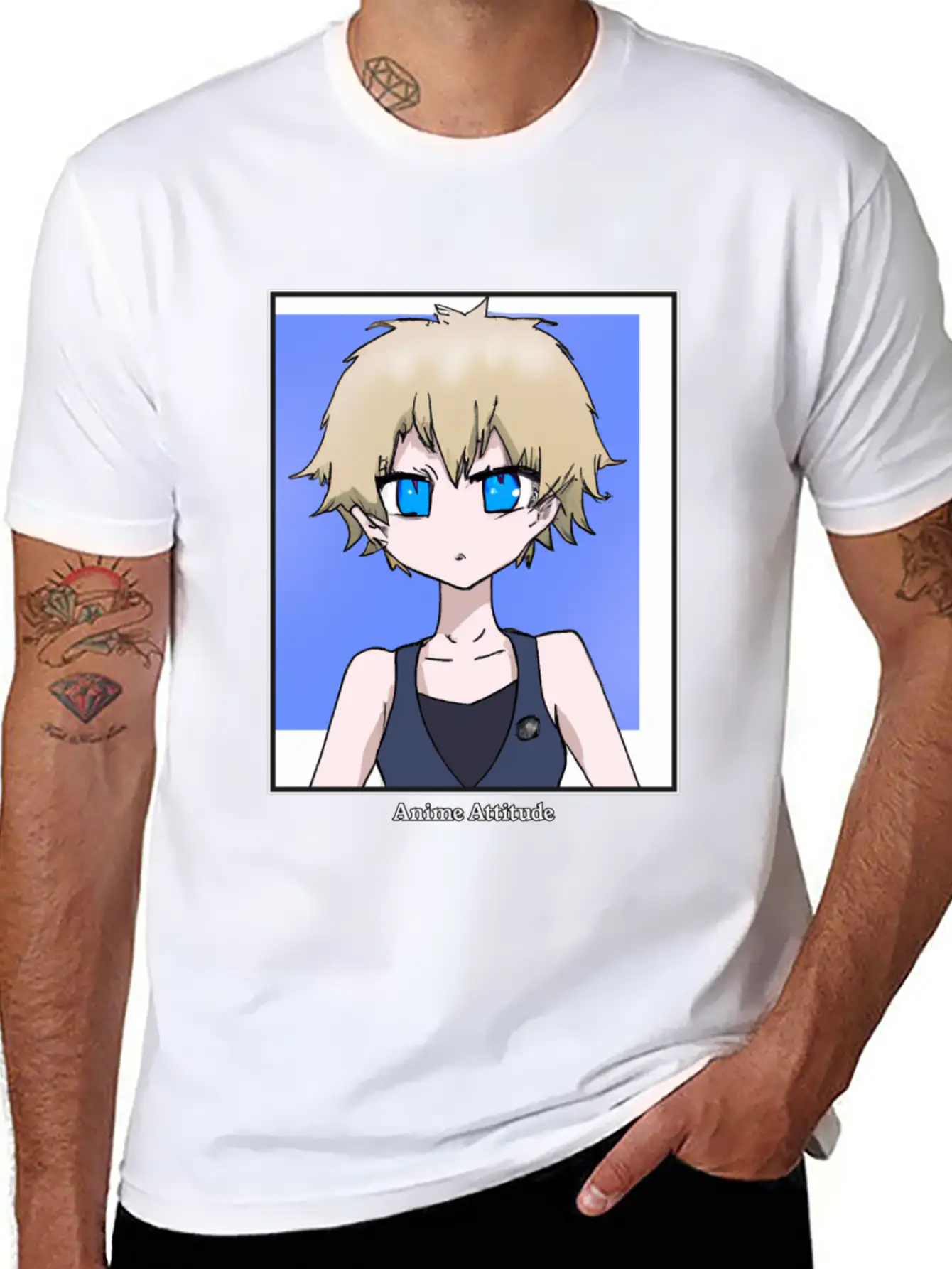 The Anime Attitude Girl Unisex Casual T-Shirt ��� Clean Design For Daily Comfort