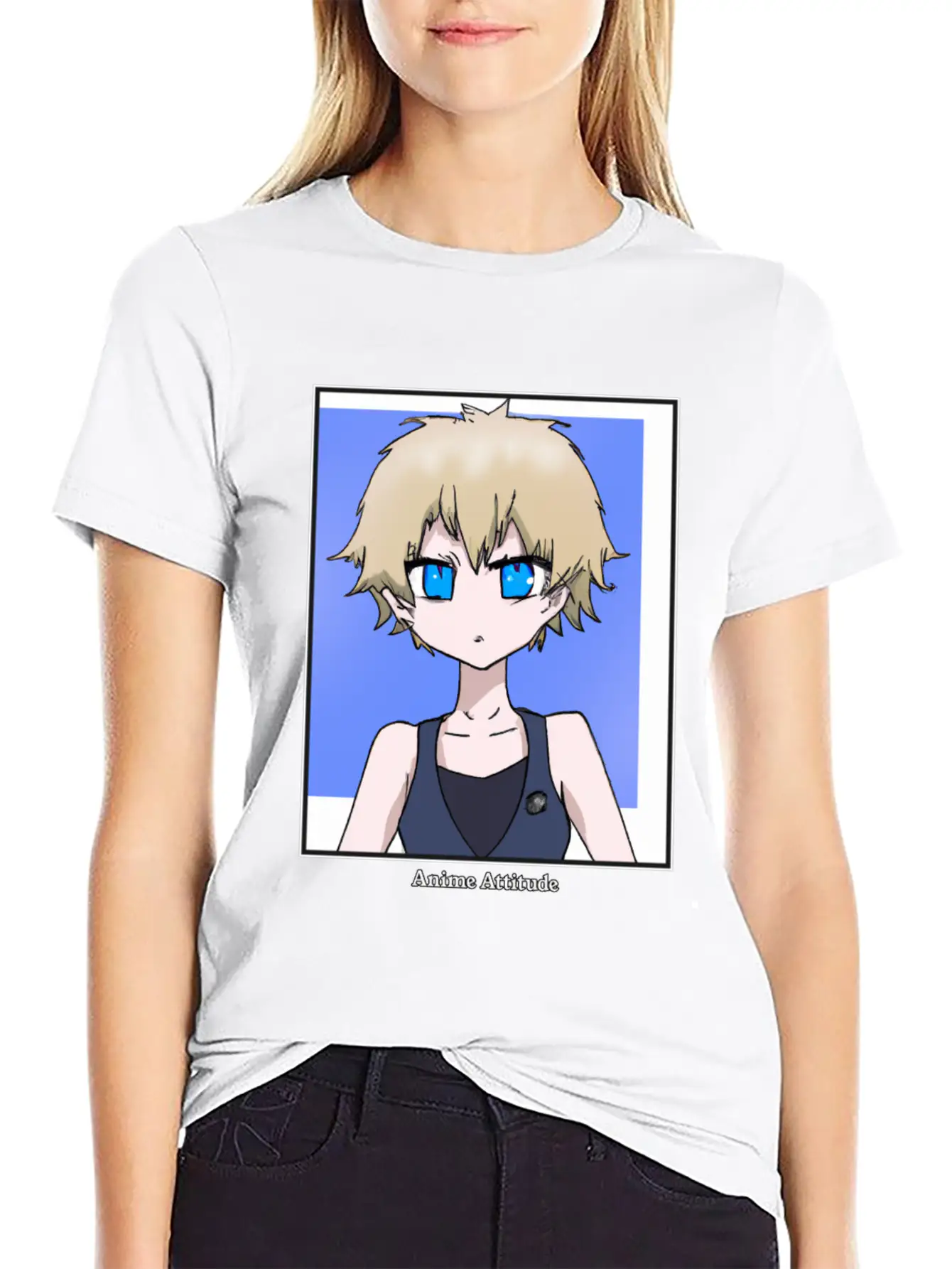 The Anime Attitude Girl Unisex Casual T-Shirt ��� Clean Design For Daily Comfort
