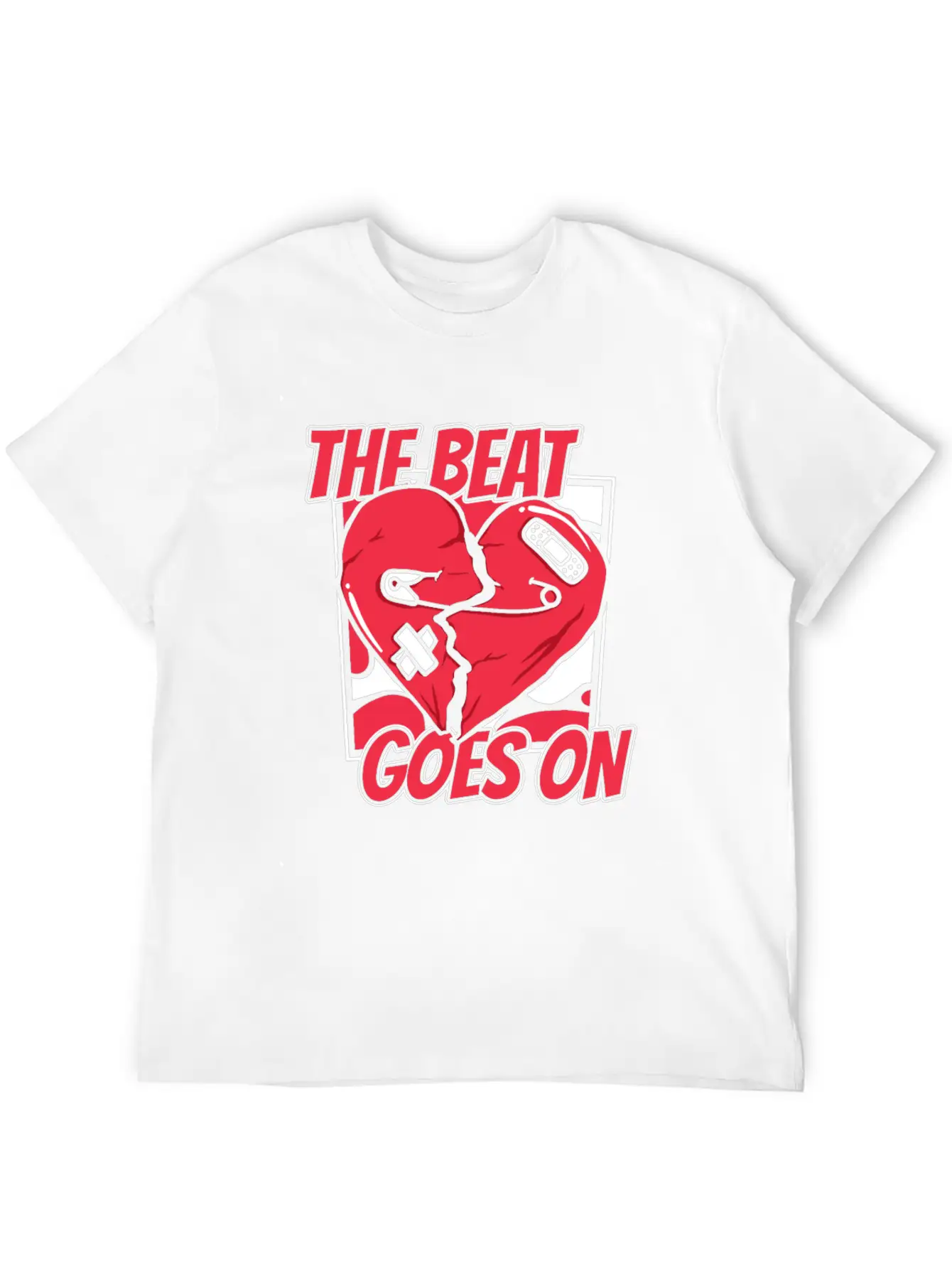 The Beat Goes On Pacemakers Catheter Open Heart Classic Fit Graphic Tee For Daily Comfort – Unisex Cotton Shirt