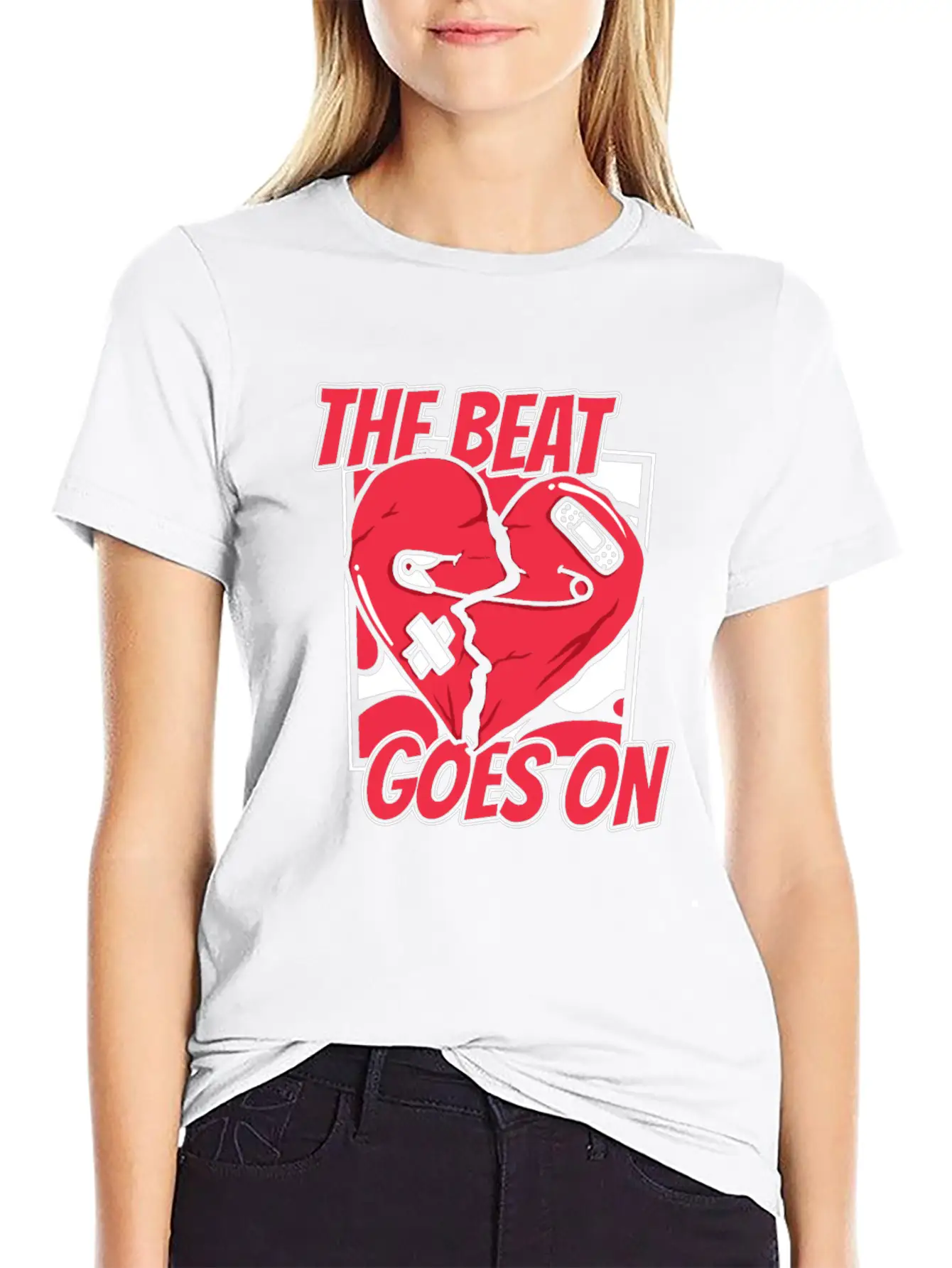 The Beat Goes On Pacemakers Catheter Open Heart Classic Fit Graphic Tee For Daily Comfort – Unisex Cotton Shirt