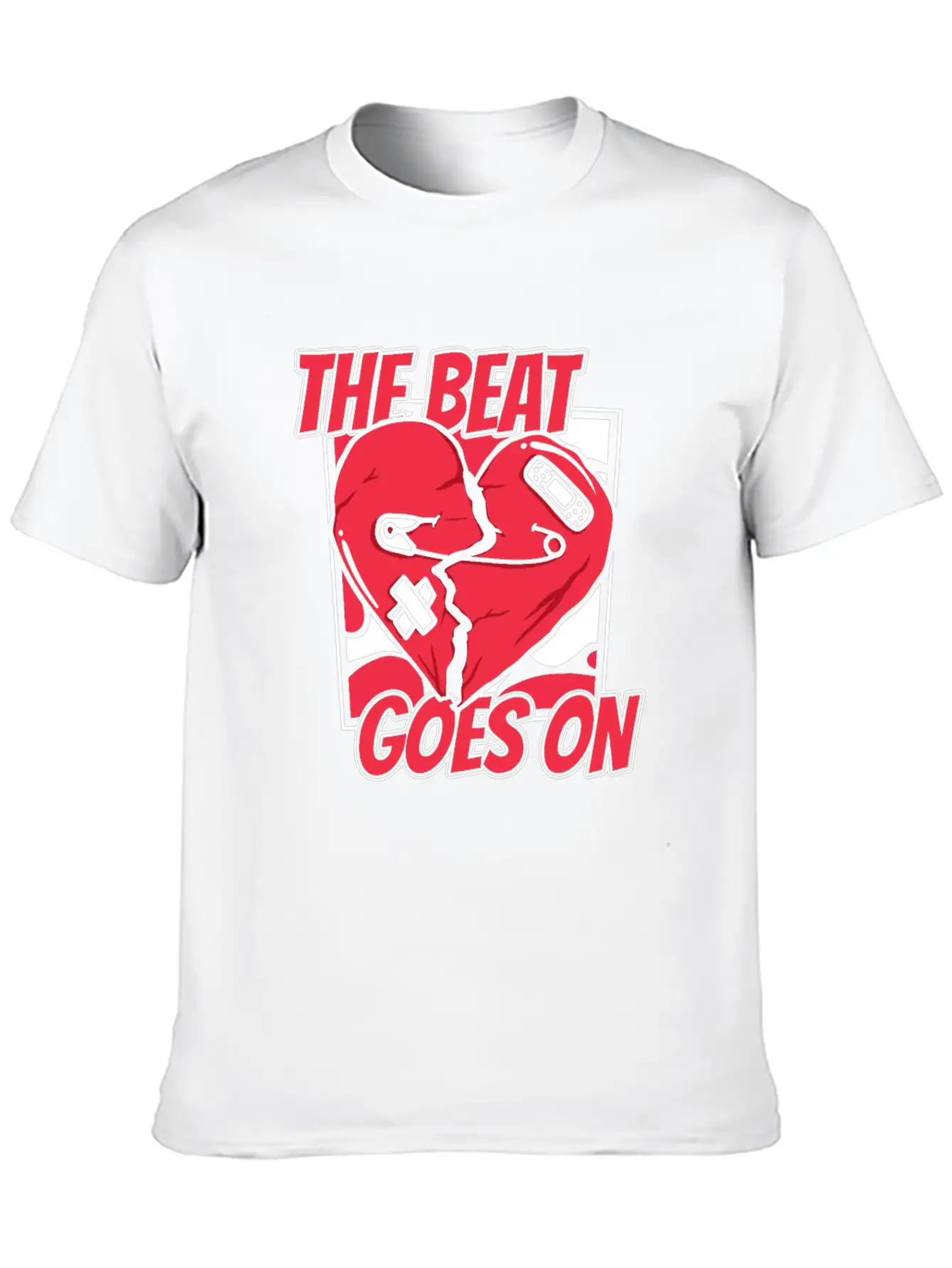 The Beat Goes On Pacemakers Catheter Open Heart Classic Fit Graphic Tee For Daily Comfort – Unisex Cotton Shirt