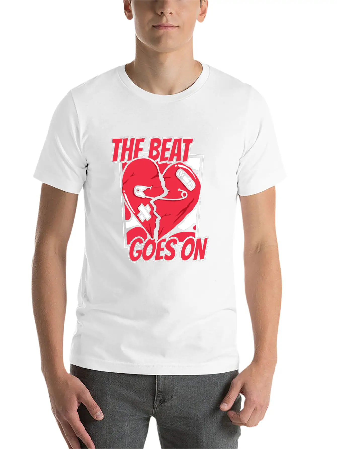 The Beat Goes On Pacemakers Catheter Open Heart Classic Fit Graphic Tee For Daily Comfort – Unisex Cotton Shirt